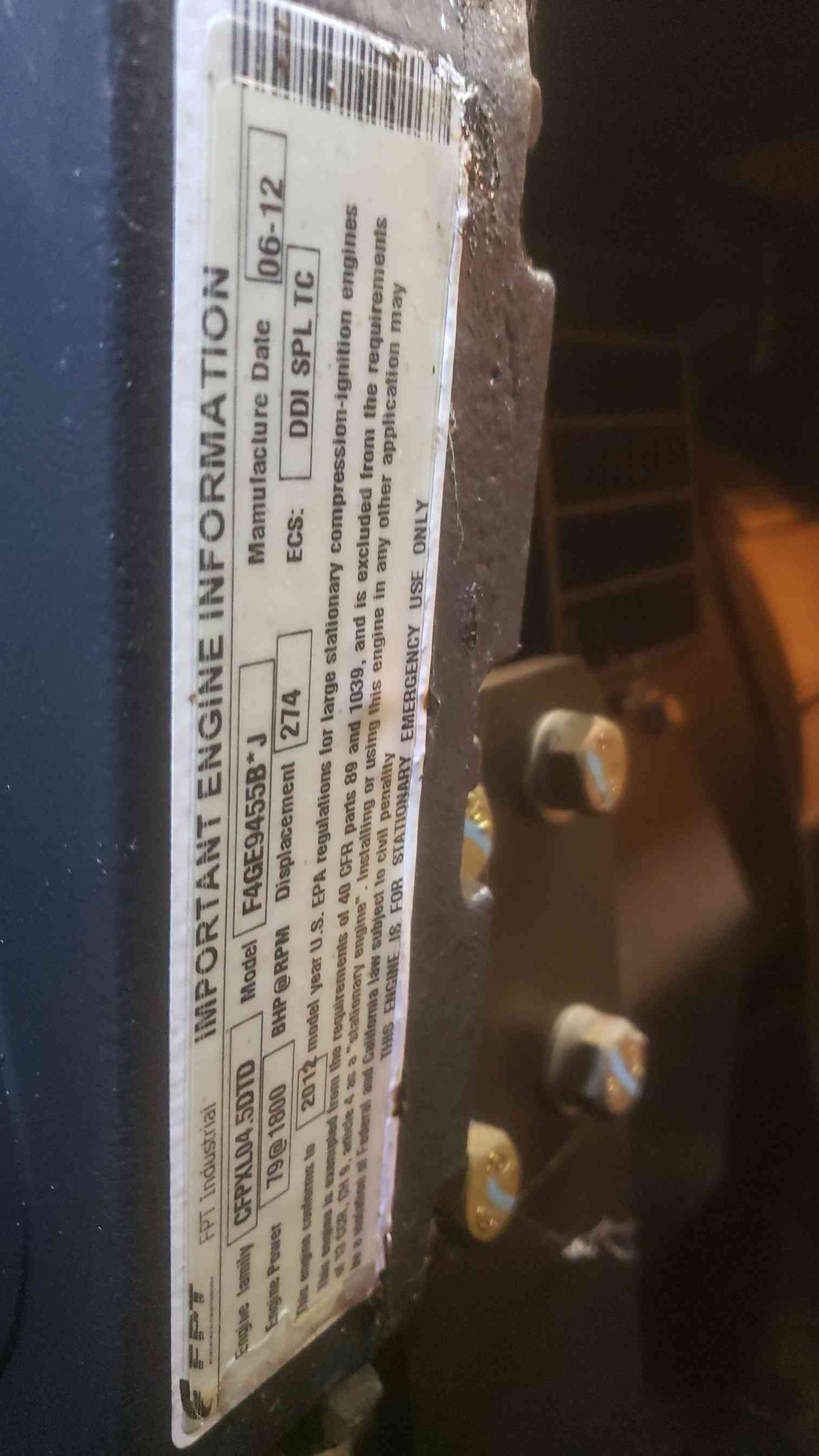 48KW 50KW SD48 Generac 120/240 200A 1PH Diesel Generator '12 253.5 Hrs. (SKU: 110279)