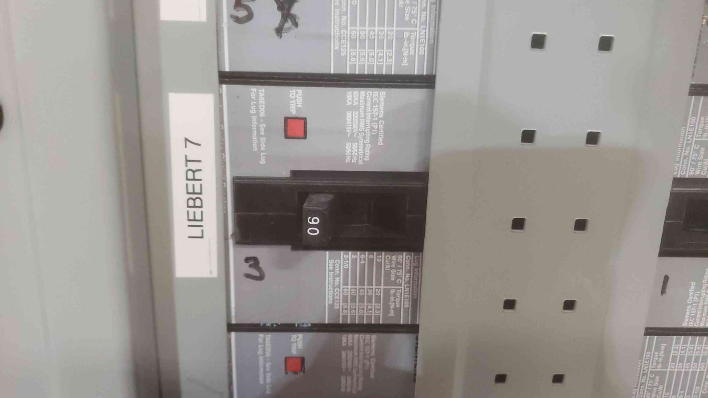 Siemens 400A 480V 3PH 3W P2F30ML400FTS Breaker Panelboard(SKU: 110554)