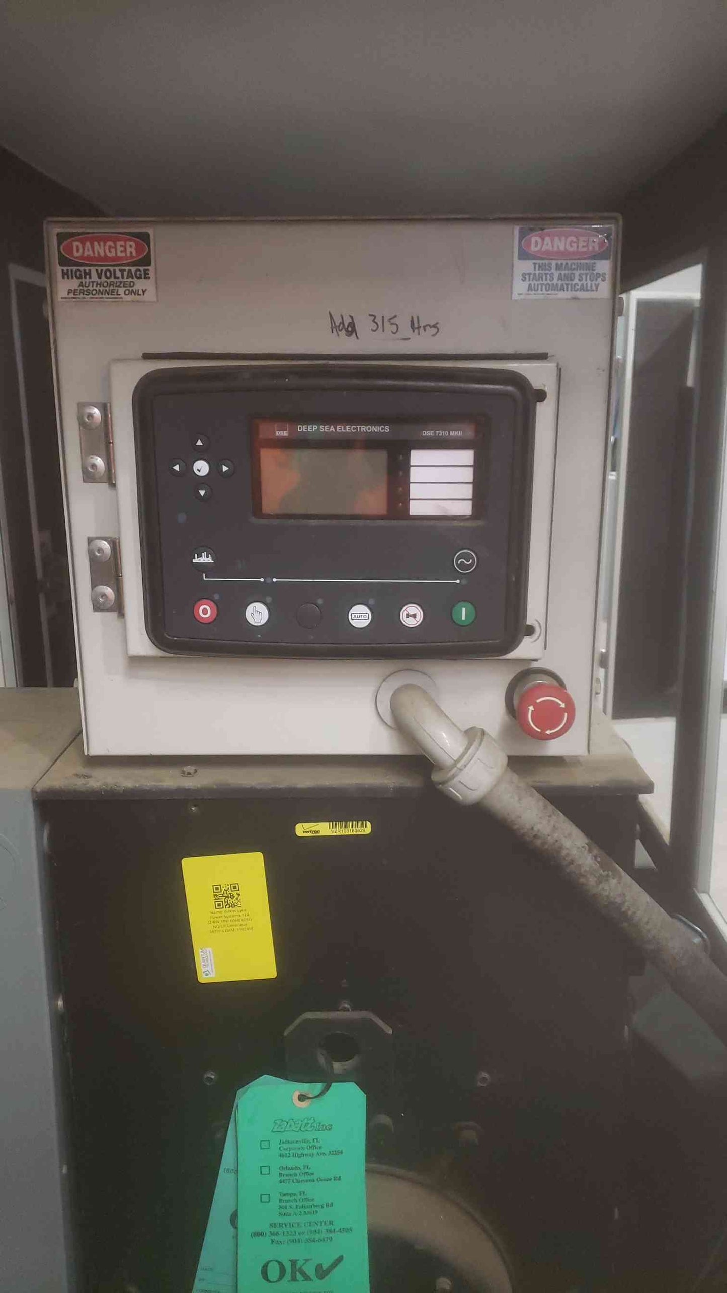 60KW Lynx Generator 1PH 60SG Nat Gas LP 567Hrs TESTED