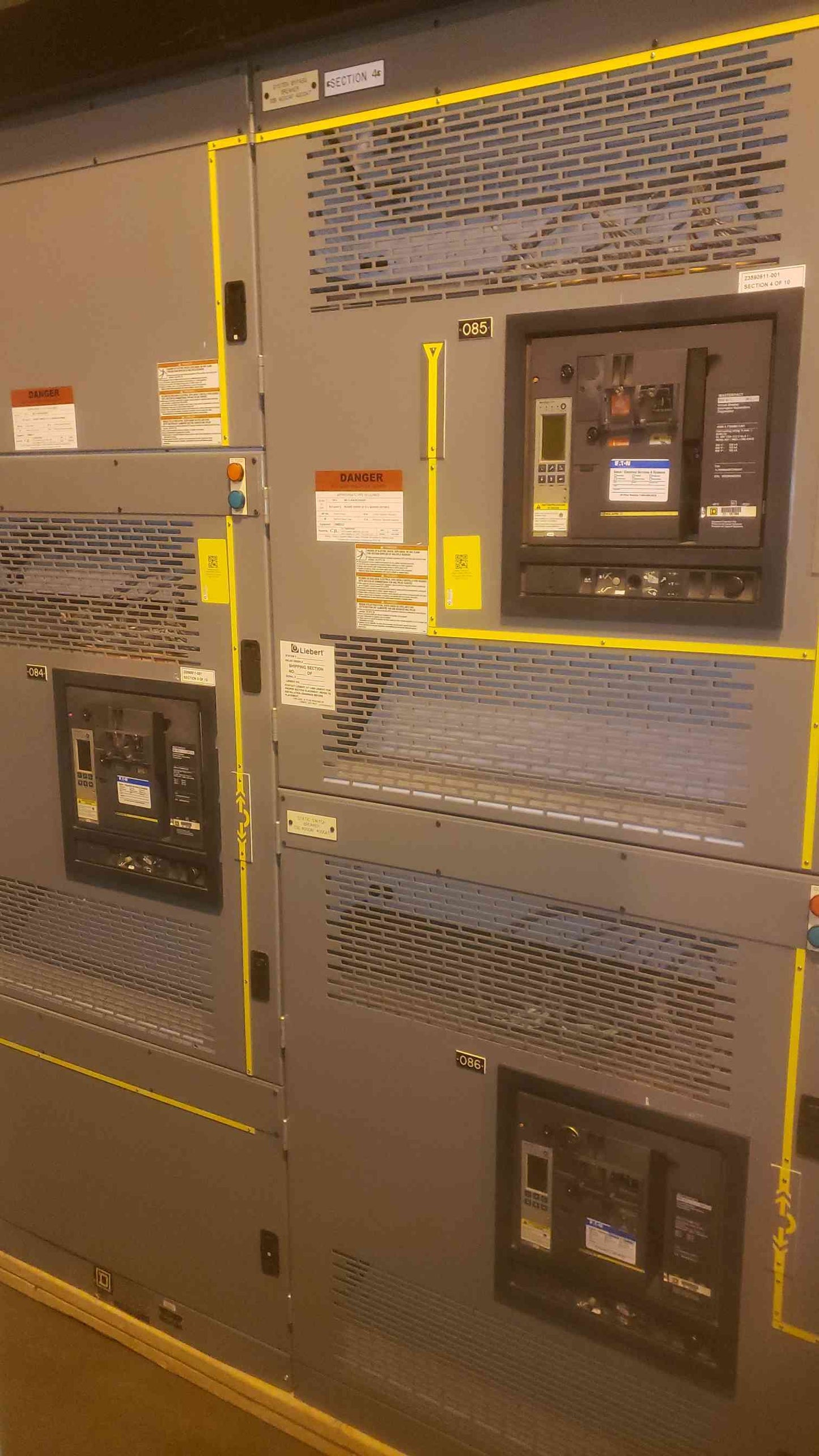 Square D 4000A 480V 3PH 3W 10 Section Switchgear (SKU: 110716)