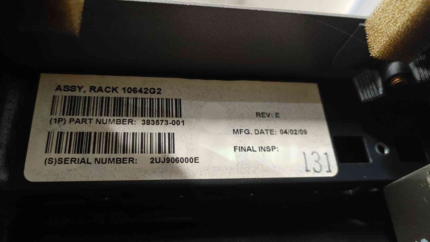 42U HP G2 Server Rack Fully Enclosed 383573(S6LLST4676)