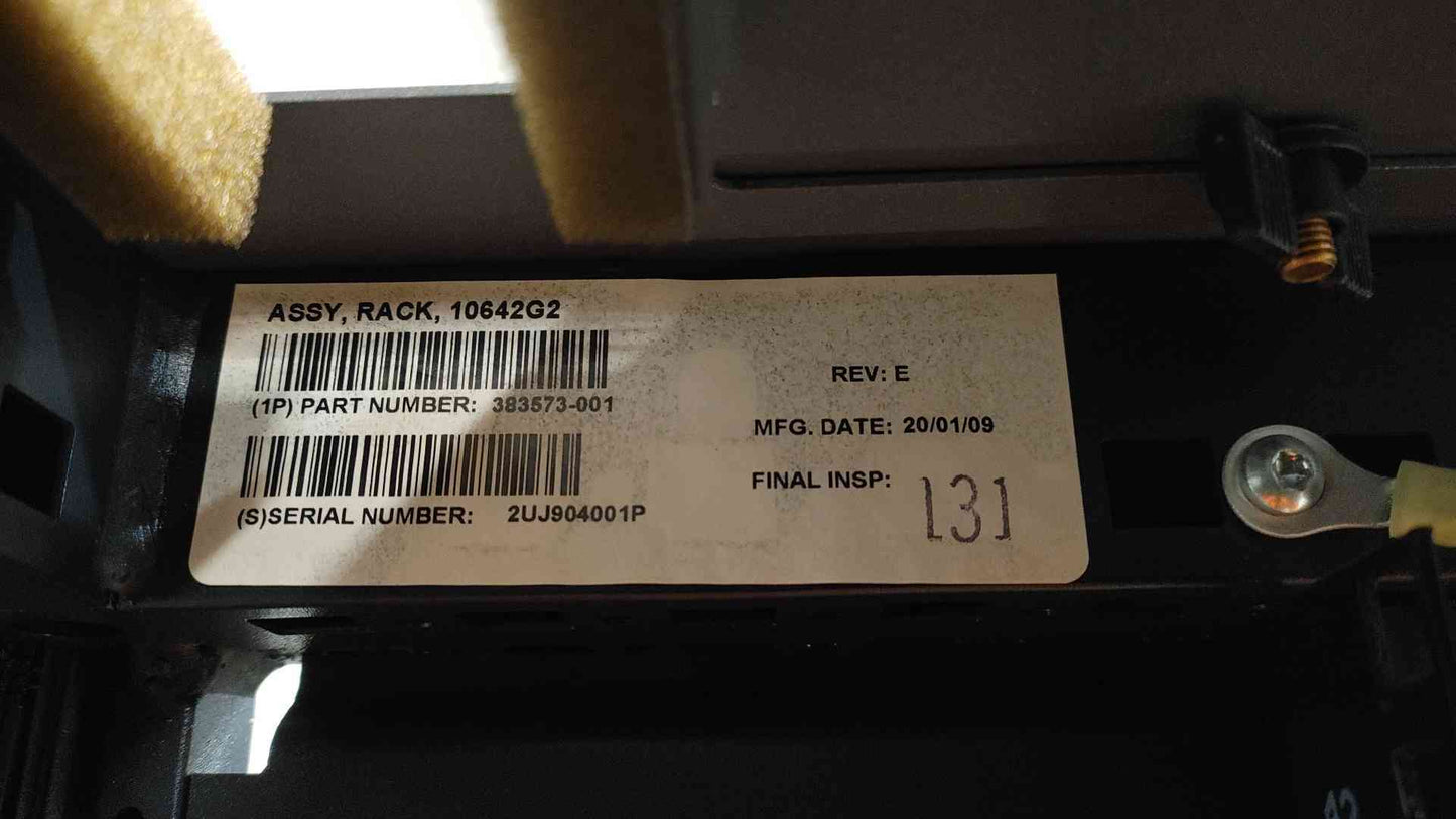 HP Non-Enclosed G2 Server Rack 383573-001 Doors no Sides (SKU: 110758)