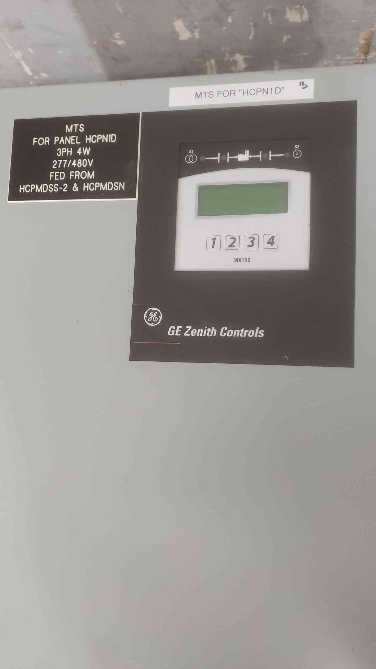 400A GE Zenith 277/480V 3PH 60Hz ATS Automatic Transfer Switch ZG4MA04031-07M402X (SKU: 110819)