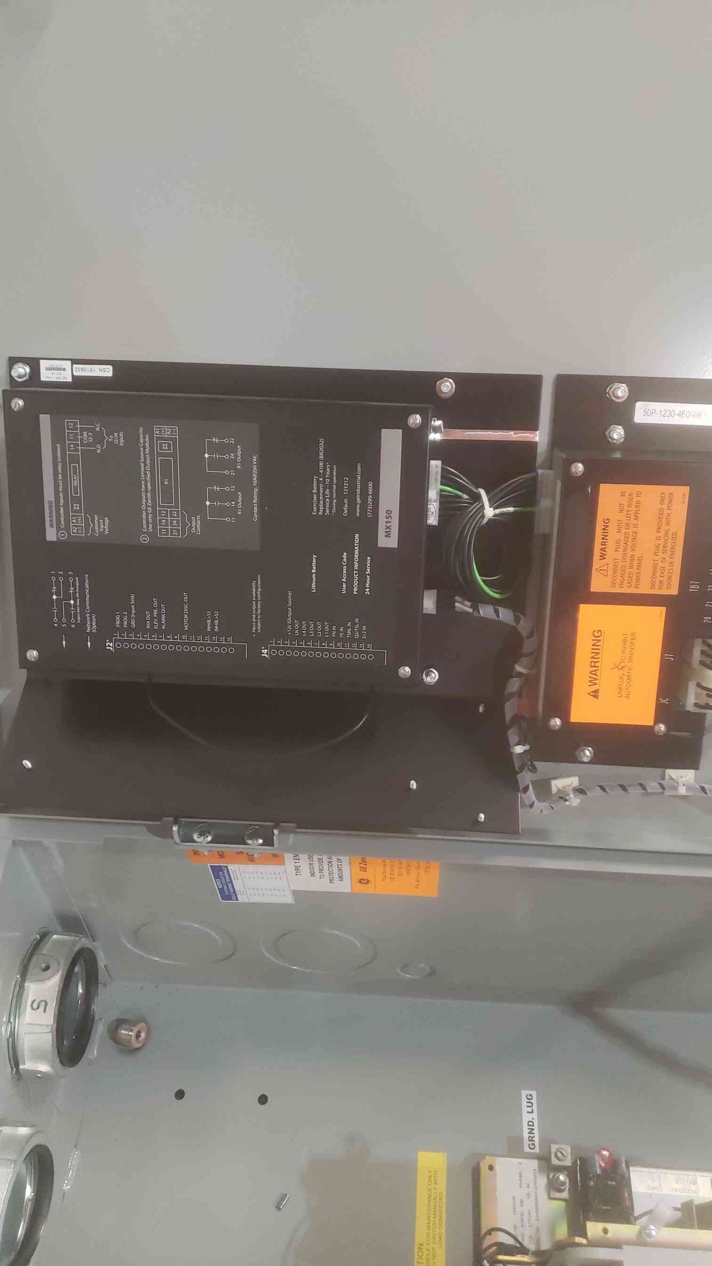 400A GE Zenith 277/480V 3PH 60Hz ATS Automatic Transfer Switch ZG4MA04031-07M402X (SKU: 110819)