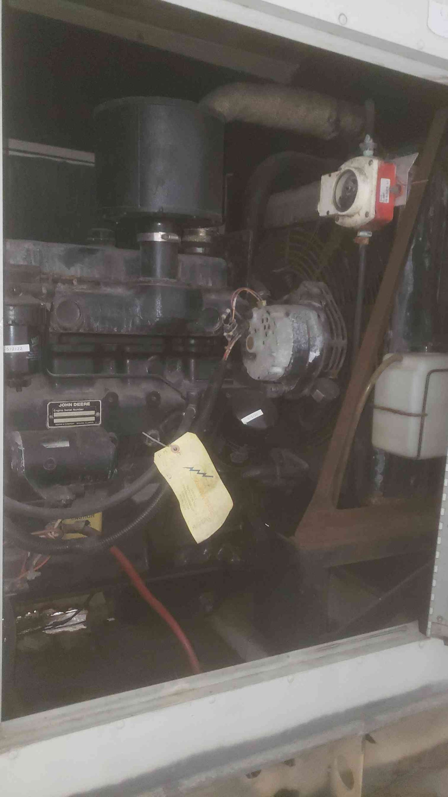 40KW Magnetek RDS500 John Deere 4039 1&3PH Diesel Generator Rusty Frame TESTED(SKU: 110861)