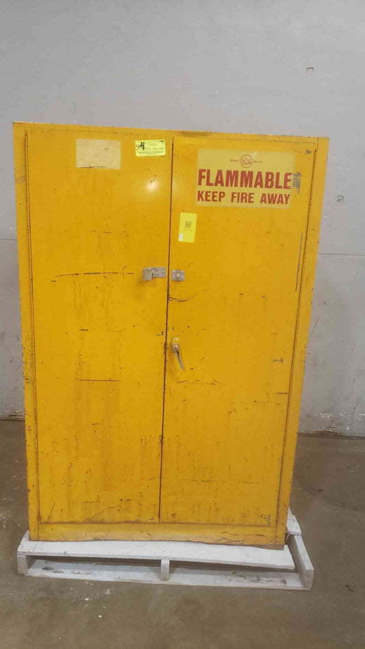 Yellow Justrite Flammable Safety Storage Cabinet (SKU: 110893)