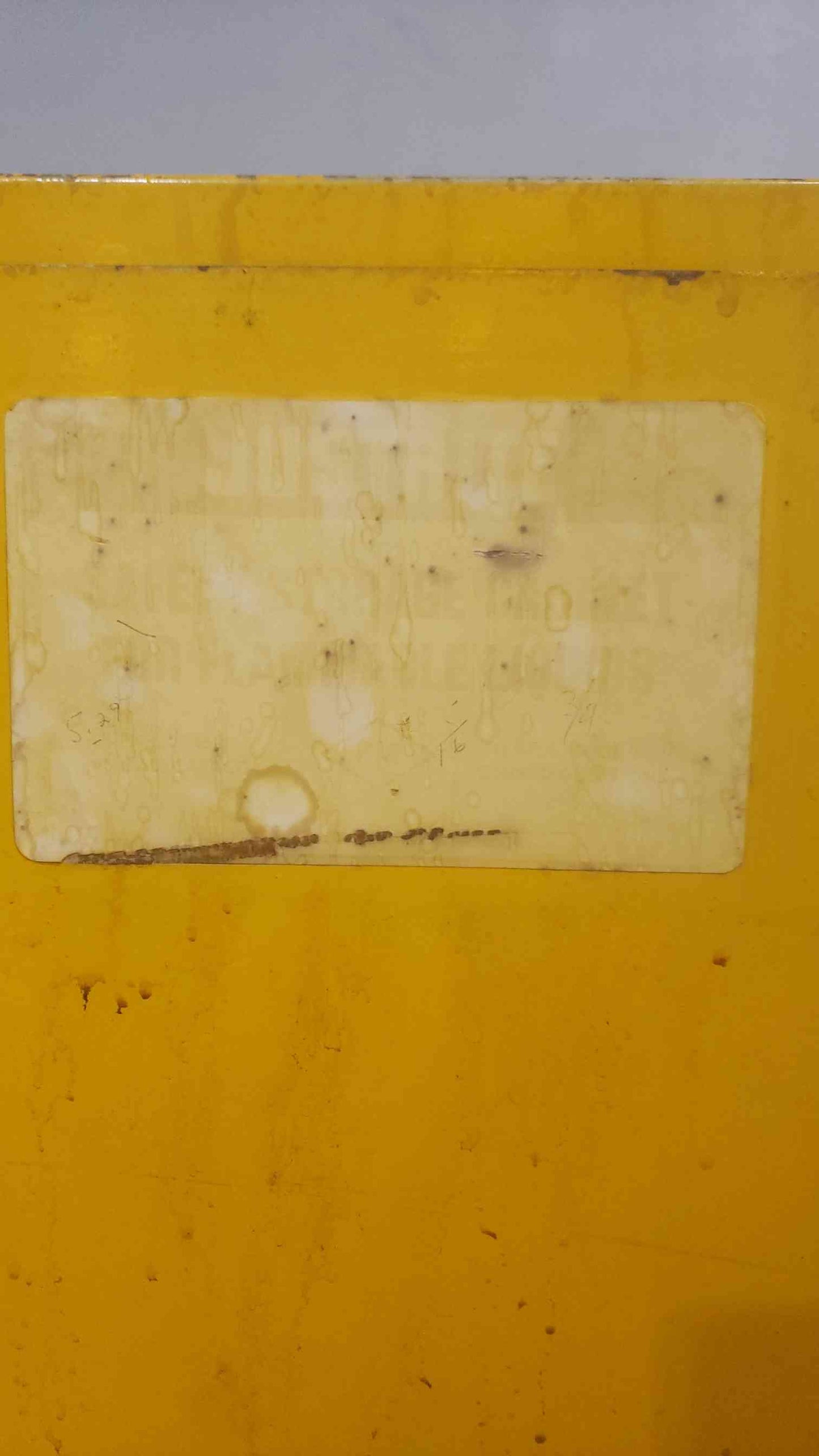 Yellow Justrite Flammable Safety Storage Cabinet (SKU: 110893)