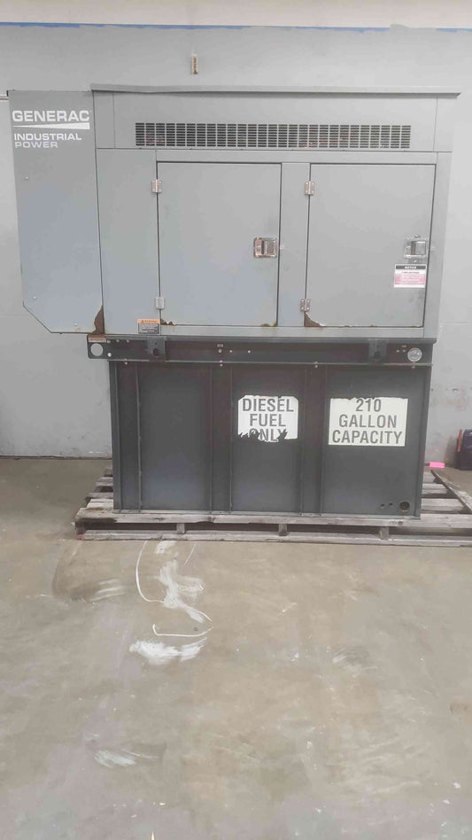 48KW 50KW Generac John Deere 4024 1PH Diesel Generator 0058091 242.5Hrs '11 (SKU: 111001)