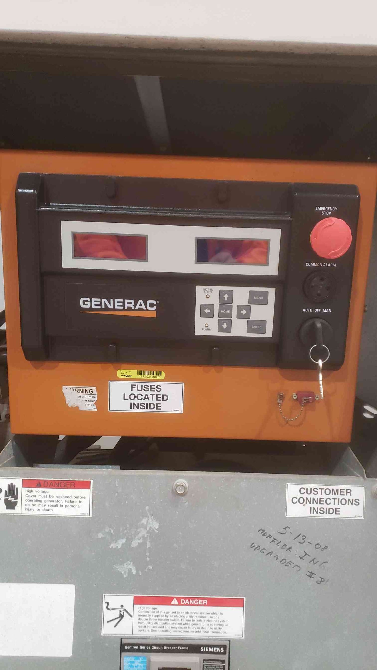 35KW Generac Mitsubishi 1PH Propane Nat Gas Generator 0053500 410.6Hrs (SKU: 110998)