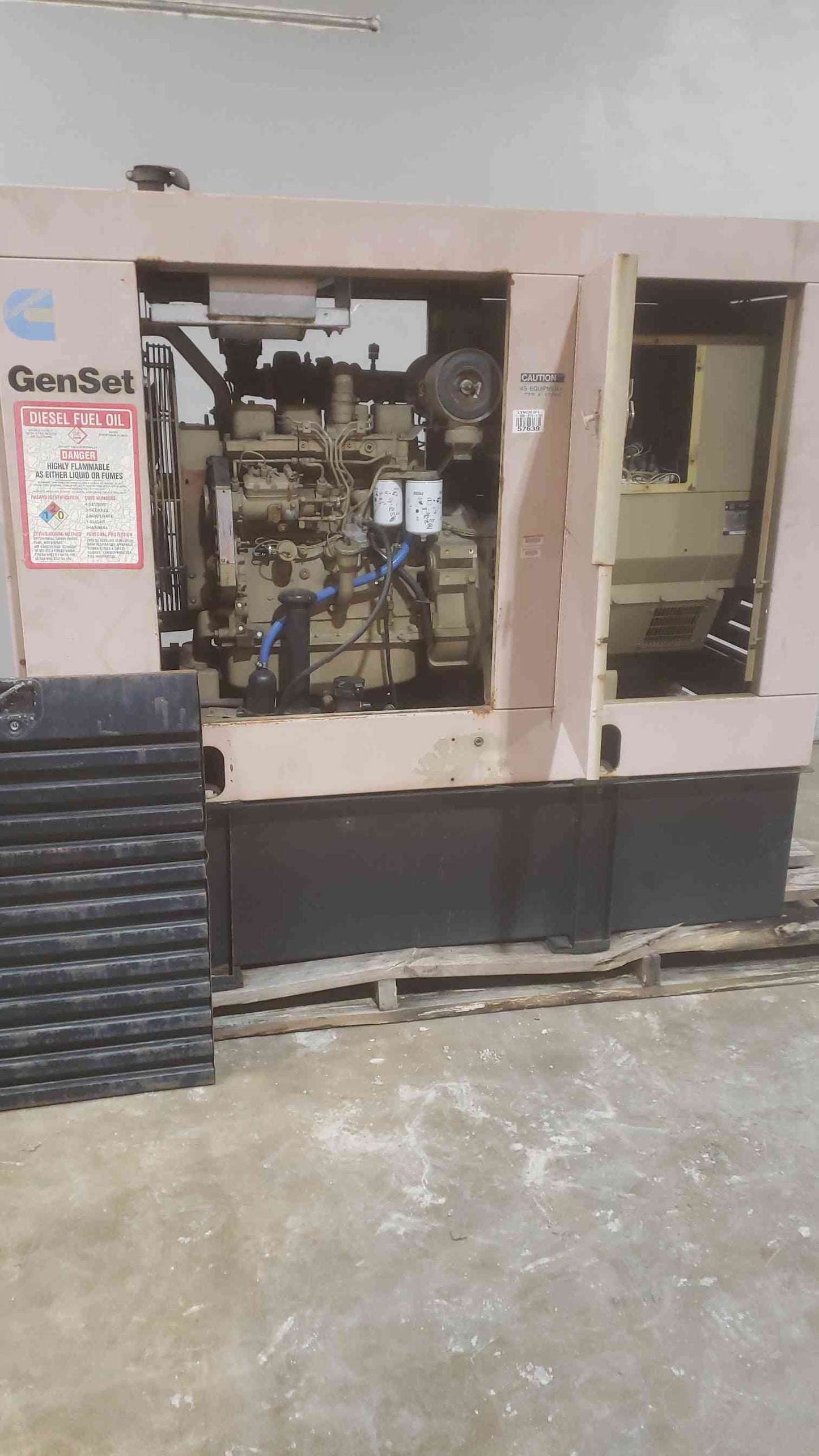 45KW Cummins 1&3PH Diesel Generator 4BT3.9-CC1 874Hrs (SKU: 110997)