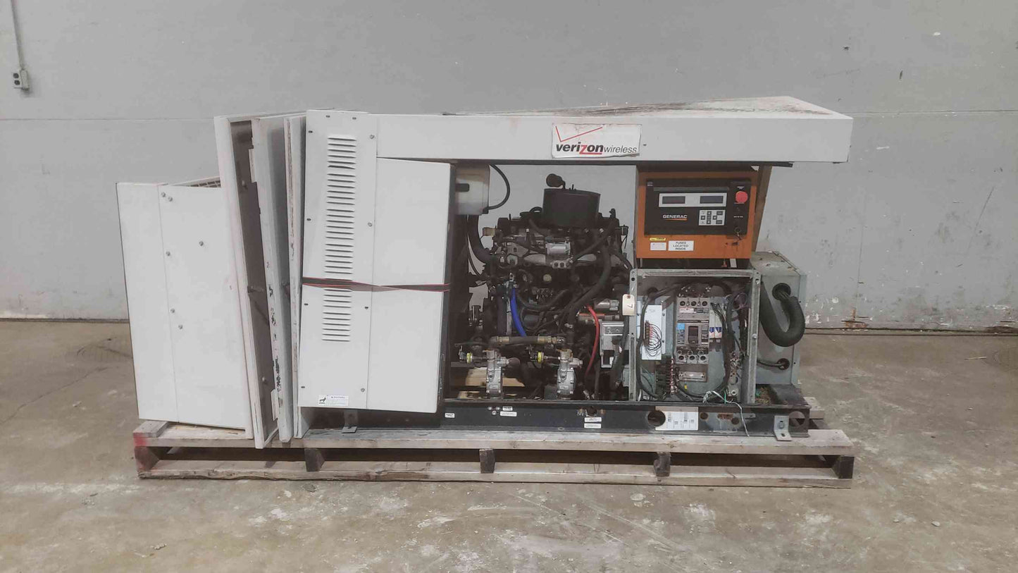 AS-IS 35KW Generac Mitsubishi 1PH LP Nat Gas Generator 0053501 474.5Hrs