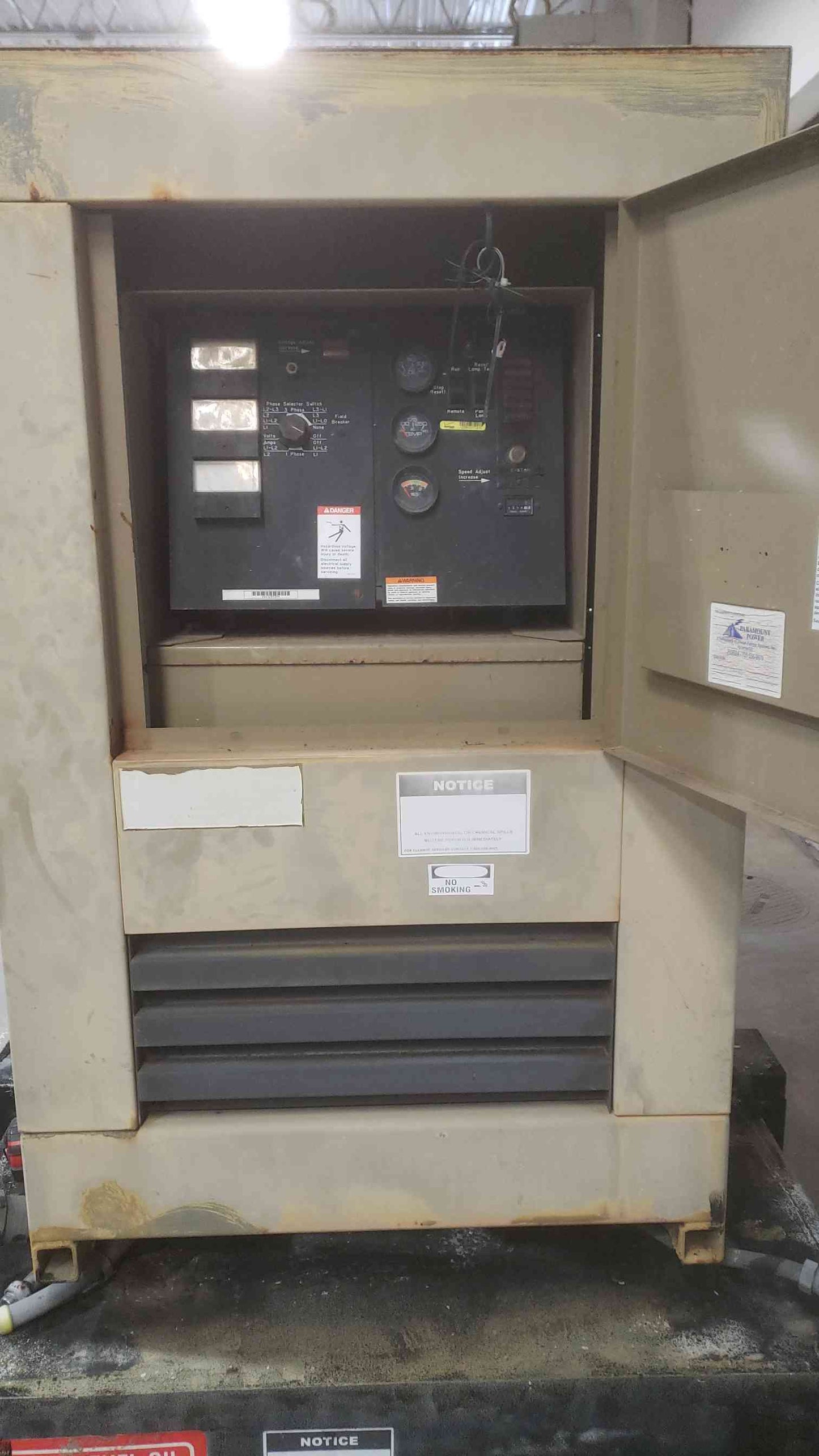 50KW Cummins 1&3PH Diesel Generator 4BT-3.9 1332Hrs (SKU: 111004)