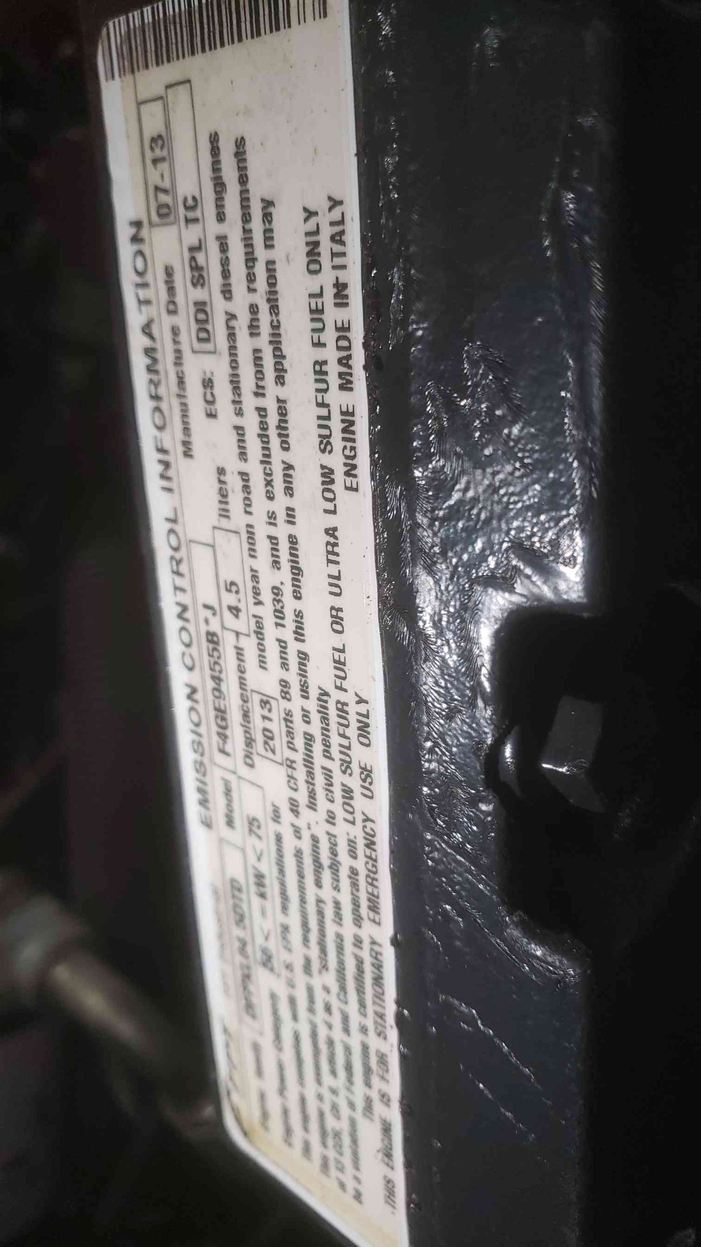 AS IS 50KW Generac 1PH Diesel Generator SD0050 378.2Hrs 2.4L FPT '13 (SKU: 110723)