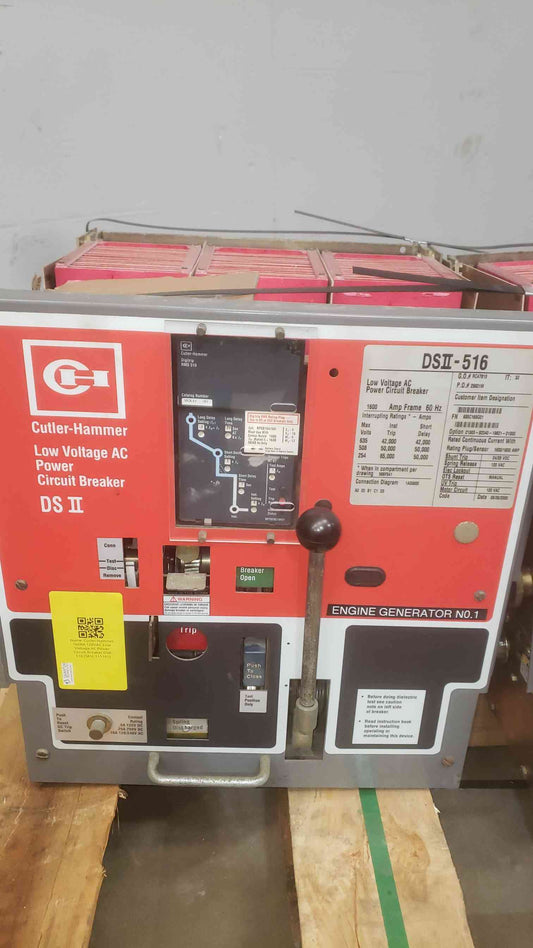 Cutler-Hammer 1600A 120VAC AC Power Circuit Breaker DSII-516 (SKU: 111161)