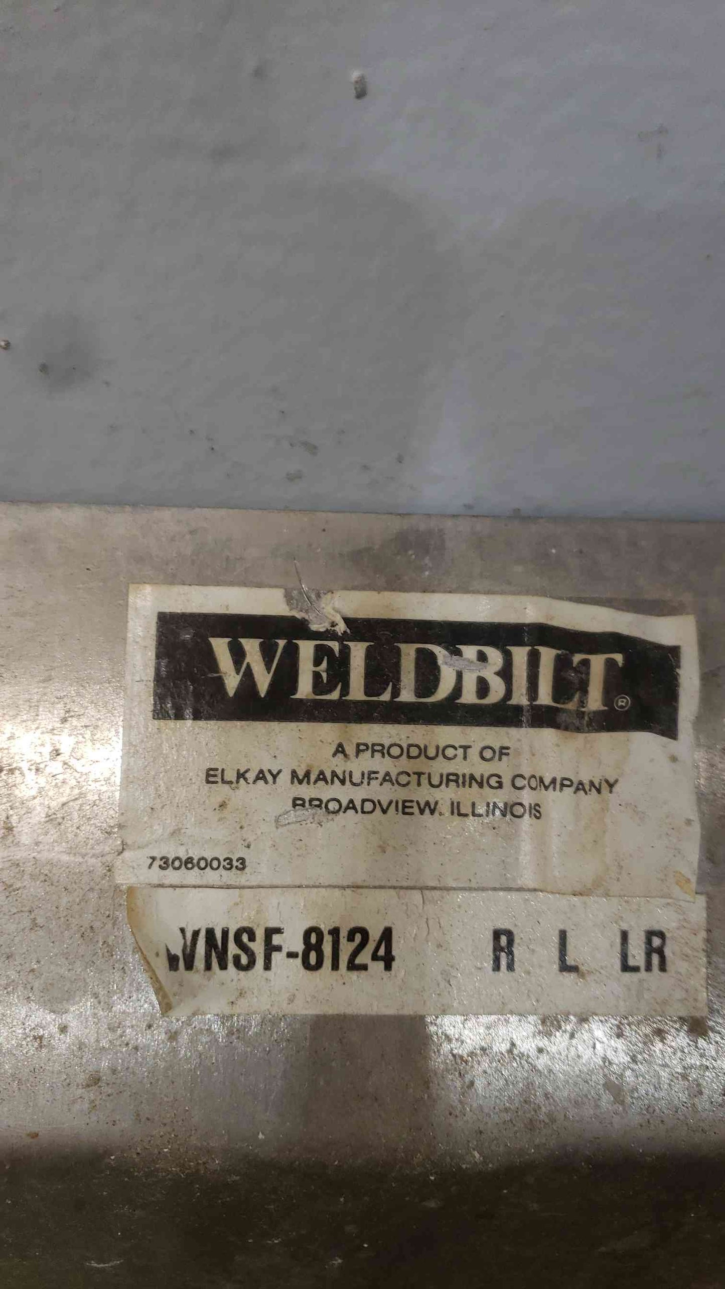 Weldbilt Stainless Steel Sink (SKU: 111247)
