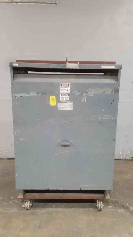 GE 225KVA 3PH 480v x 208/120v Dry Transformer 9T23C9478G13A (SKU: 111374)