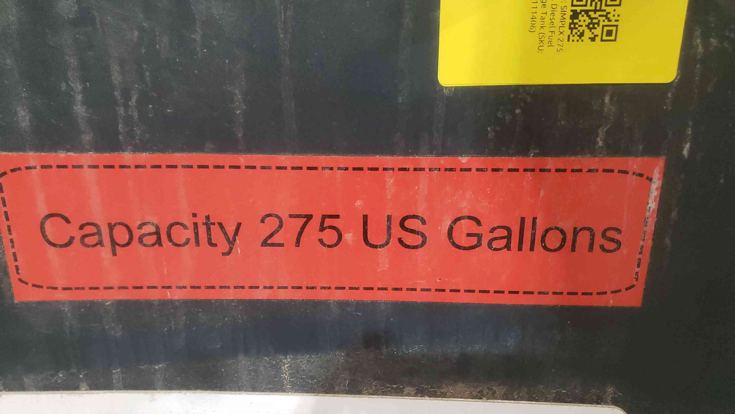 SIMPLX 275 GAL. Diesel Fuel Storage Tank (SKU: 111406)