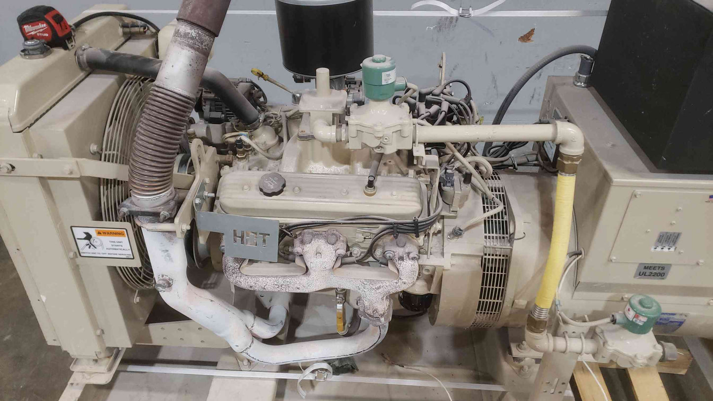 60KW KATOLIGHT 5.7L GM CNL60GG6 1&3PH Nat Gas LP 250Hrs TESTED (SKU: 111427)