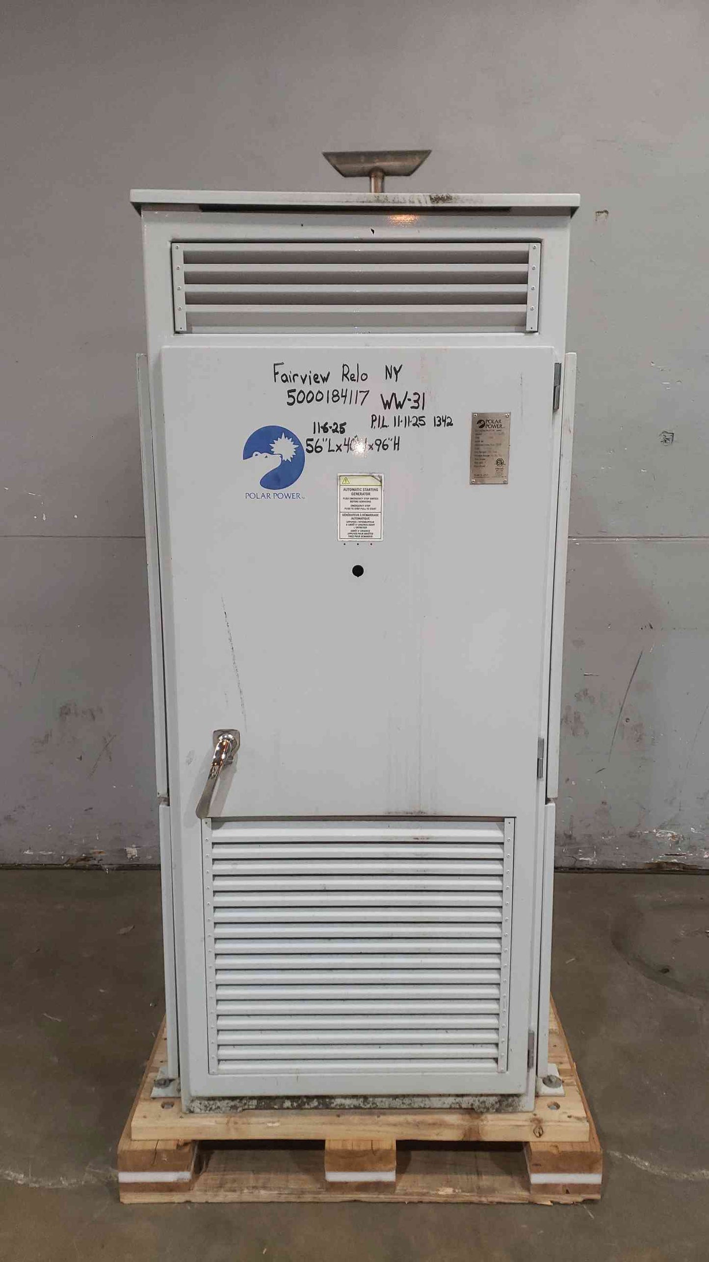 15KW Polar Power 8340-603-NG-15-02 270A Nat Gas 2Hrs. (SKU: 111456)