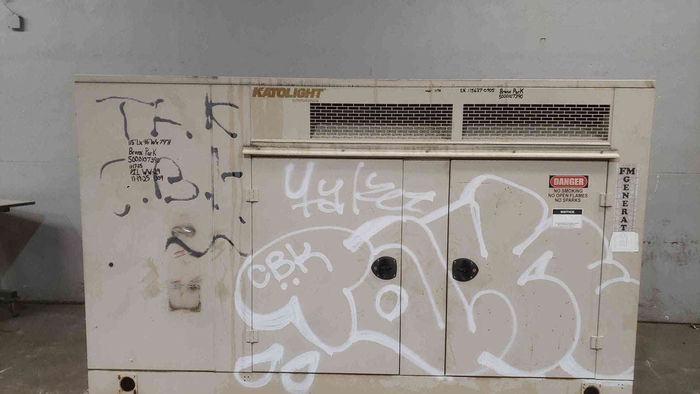 30KW KATOLIGHT 3PH Nat Gas LP Generator N30FPG4 312Hrs (SKU: 111465)