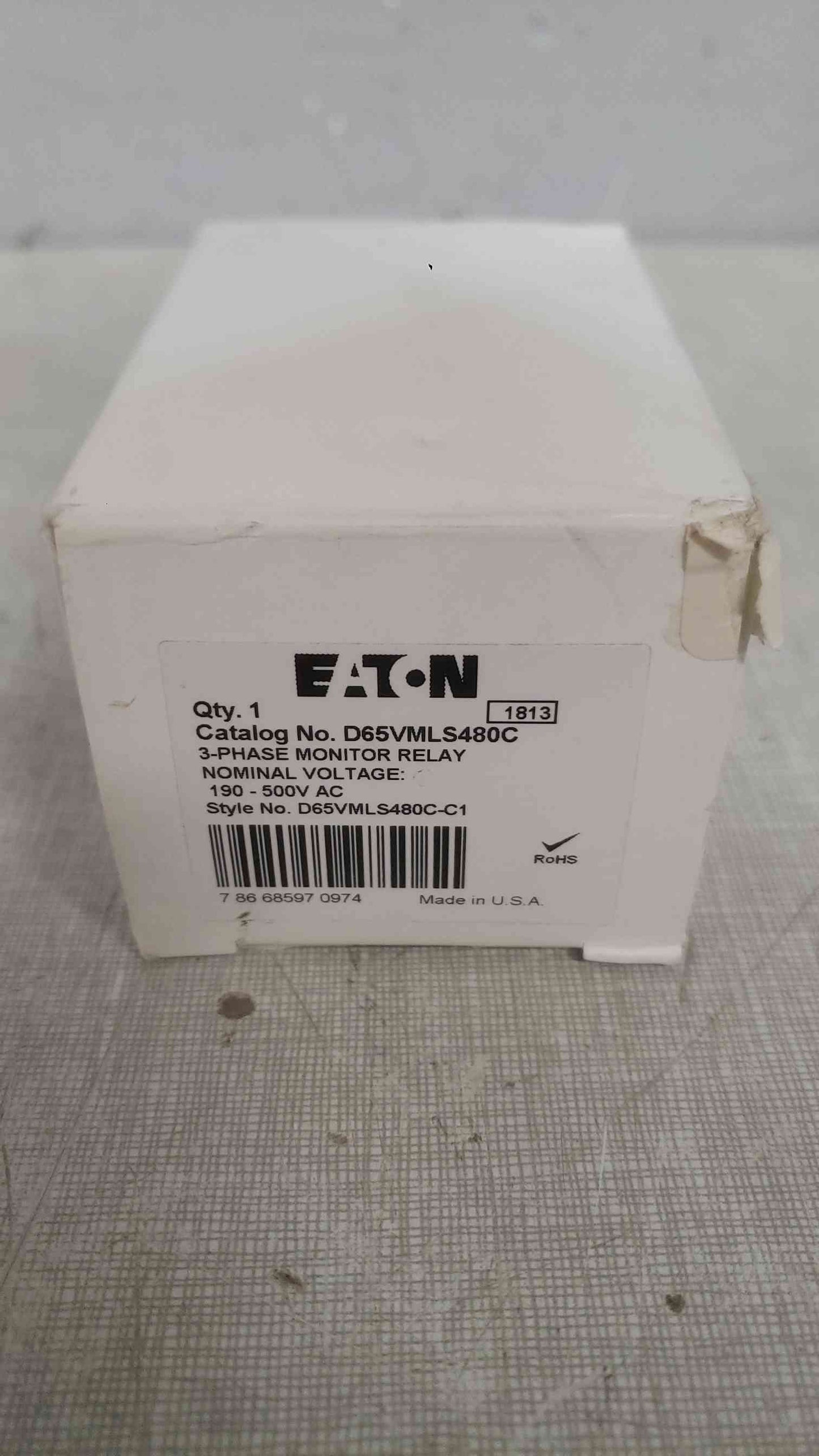 NEW EATON 190-500V AC 3PH Monitor Relay D65VMLS480C (SKU: 111703)