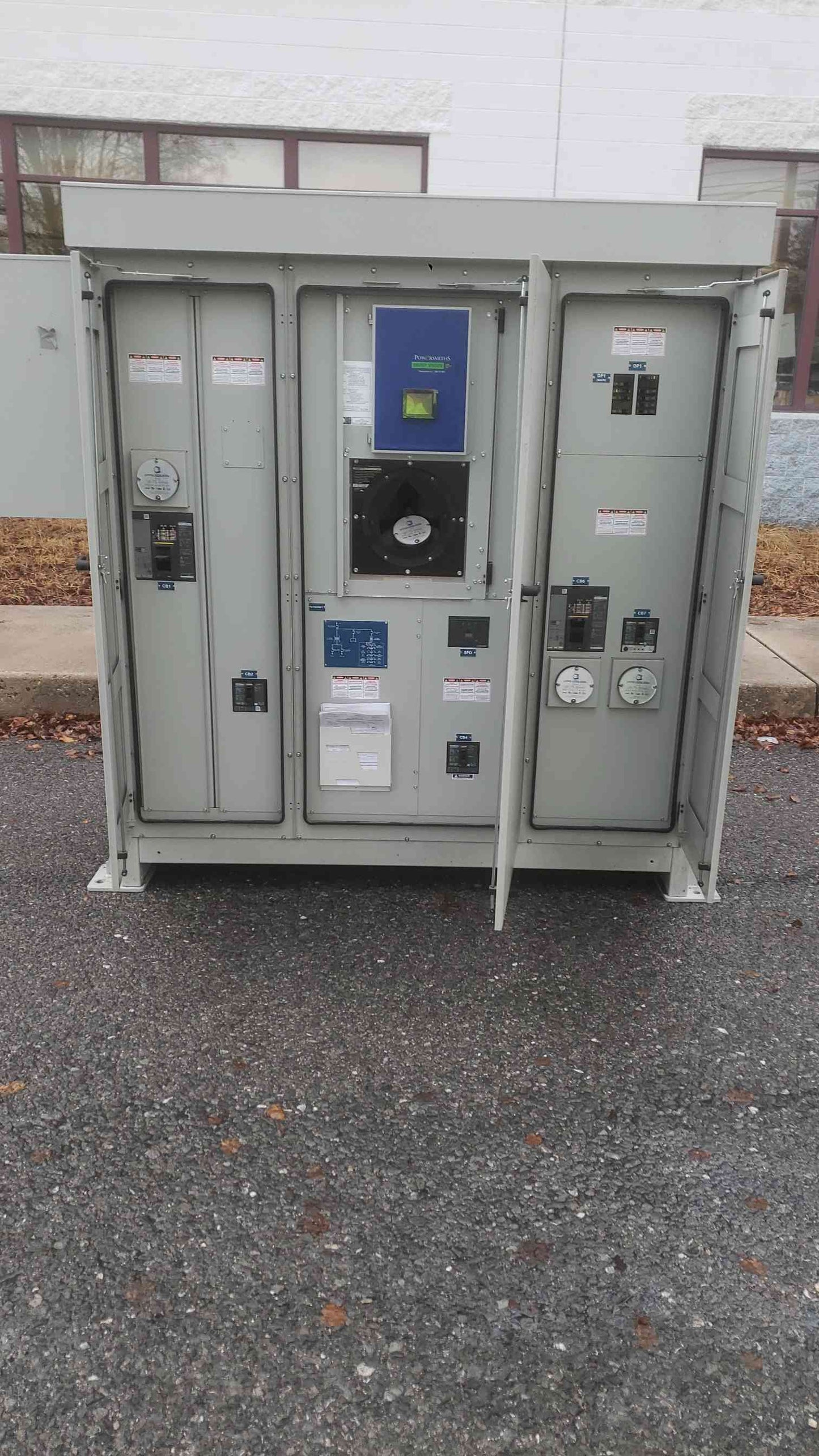 Powersmiths 500KVA 480v x 240/120v Crypto Outdoor Substation Transformer ESW-500-E20H-480-415_10-1PH-480-240-MON-WEB-IR (SKU: 111663)