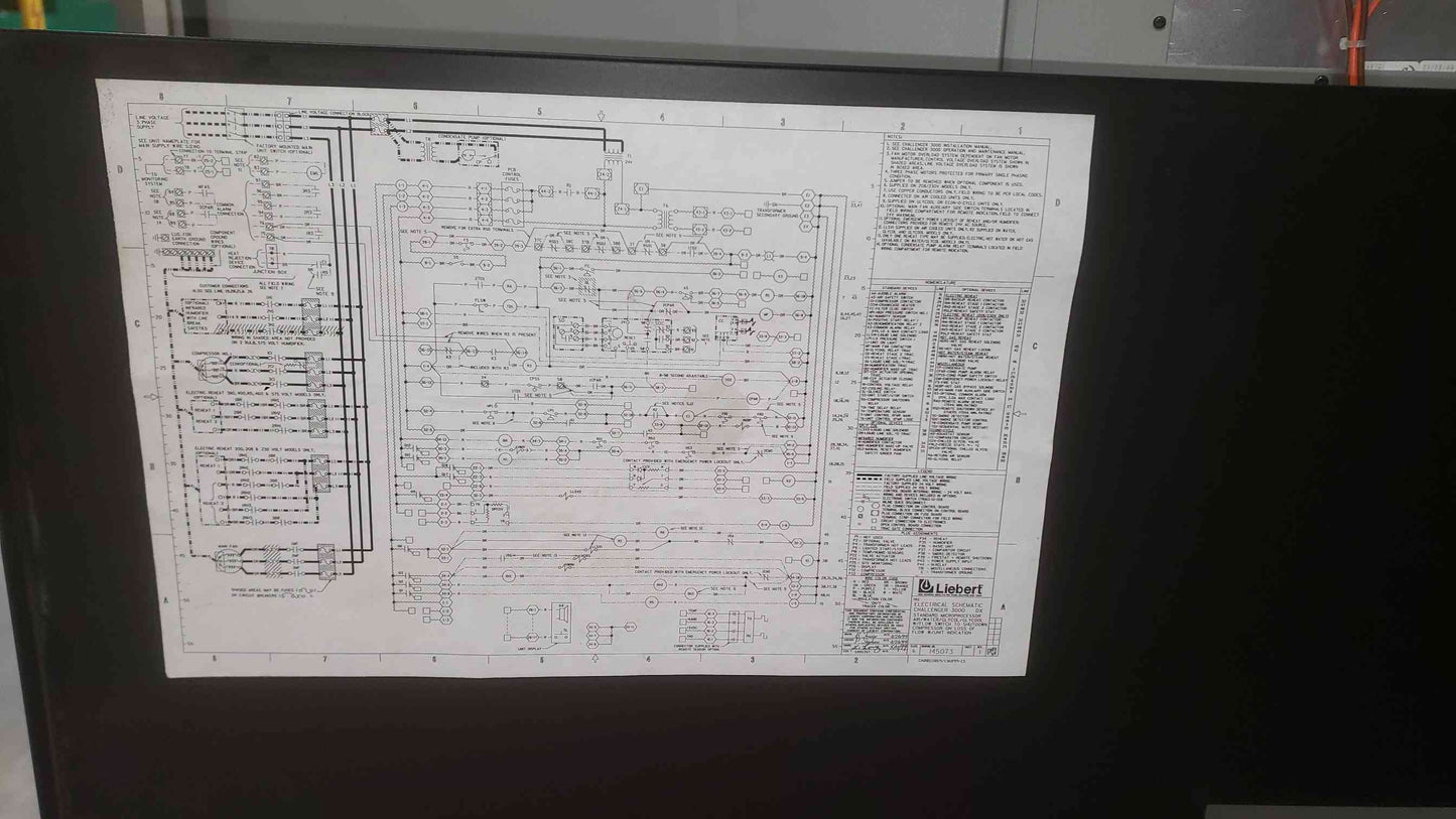 Liebert Challenger 3000 208V 3PH 5 Tons Crac Unit BU071WG Upflow (SKU: 111796)