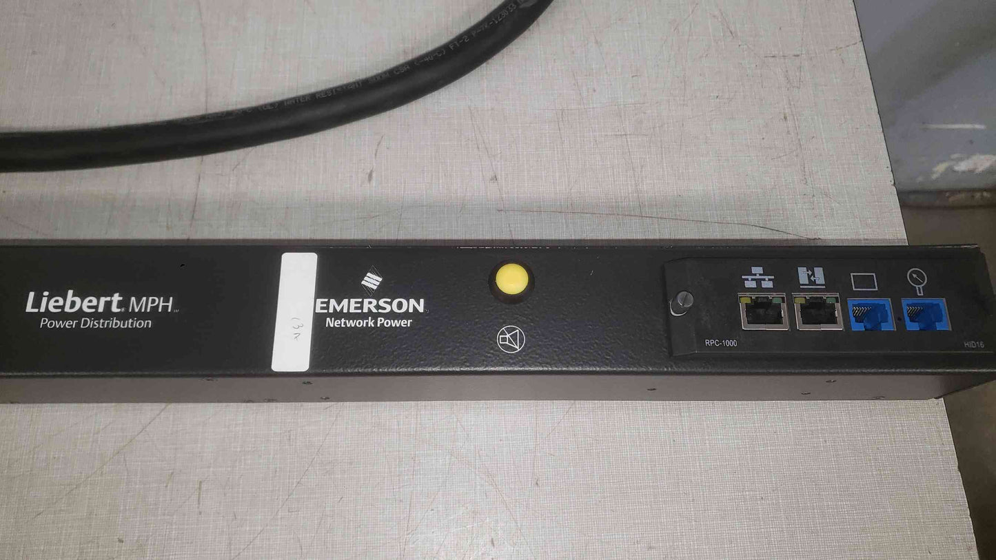 Emerson 21 Plug In 120/208V 4W+PE 30A PDU Strip MPH-NBV27NOXH30 (SKU: 111844)