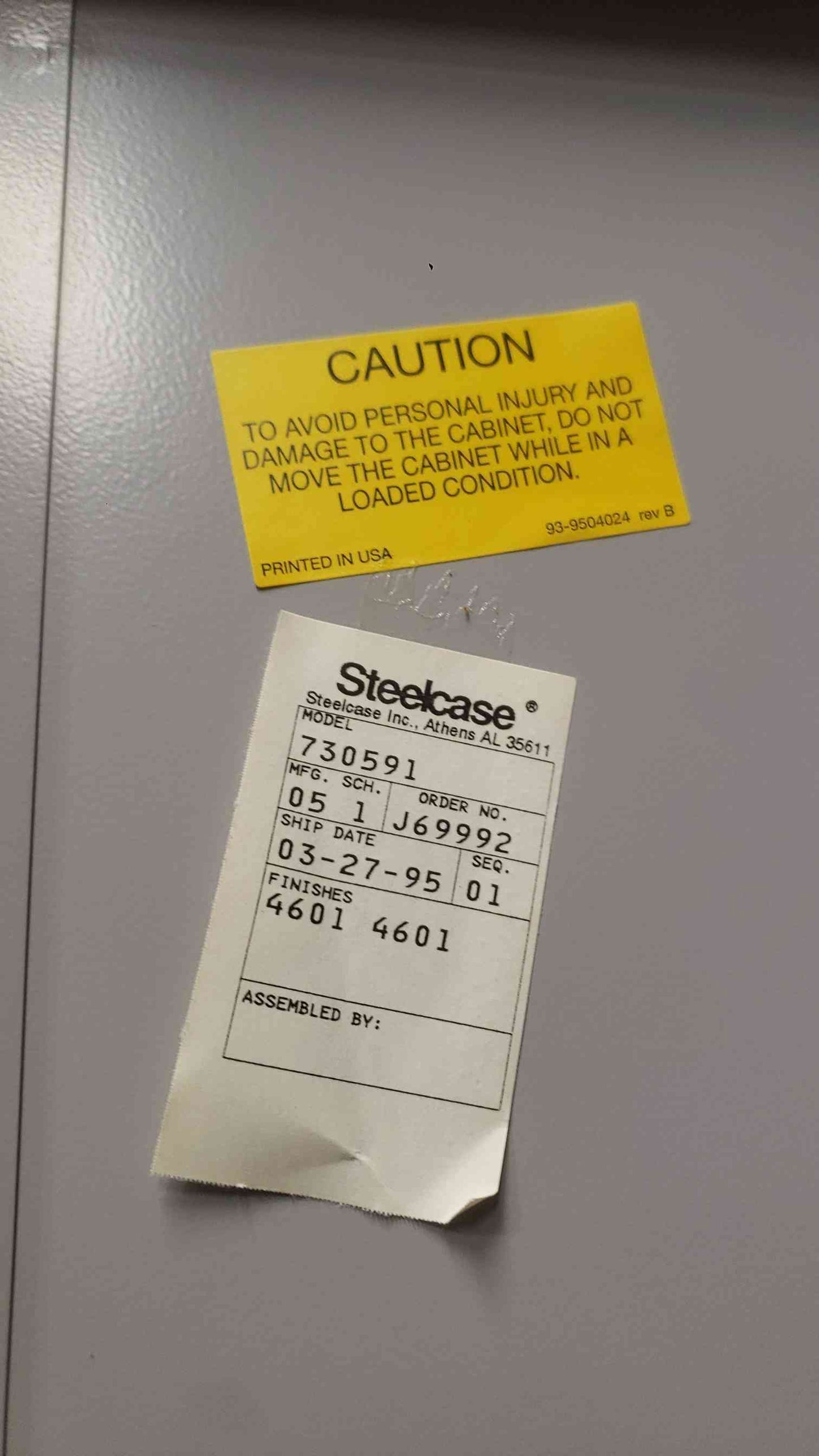 Steelcase 3' Single Tier Storage Cabinet 730591 3'x18"x81" (SKU: 111853)