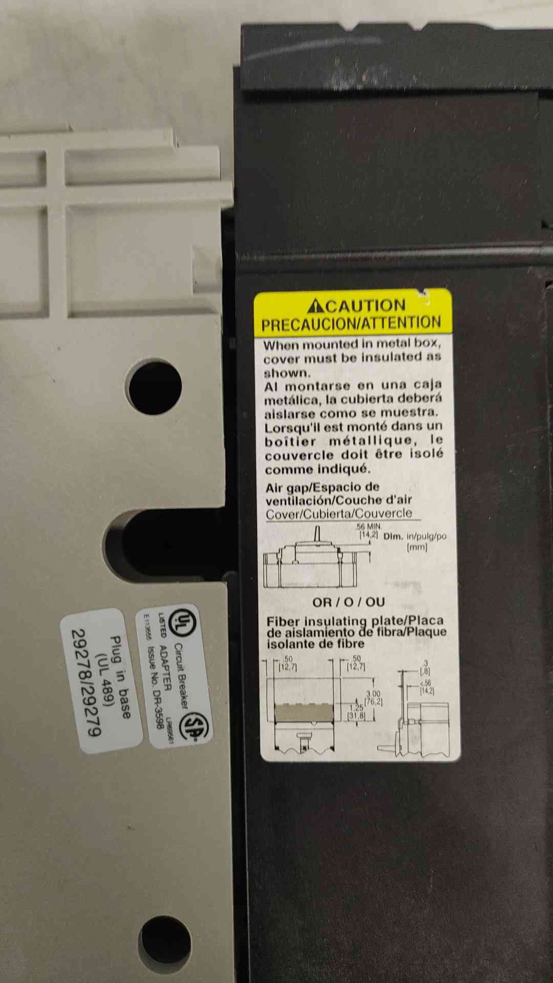Square D 250A PowerPact J-Frame (JG 250) Breaker JGN36000S25ABSA (SKU: 111872)