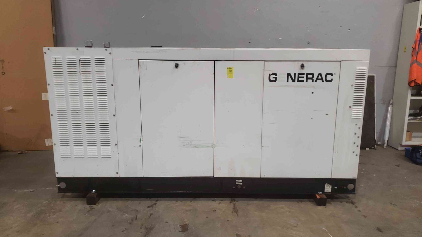 80KW Generac QT080460NSN 120/208 275A 3PH LP Nat Gas 0.2 Hrs '10 TESTED (SKU: 111910)
