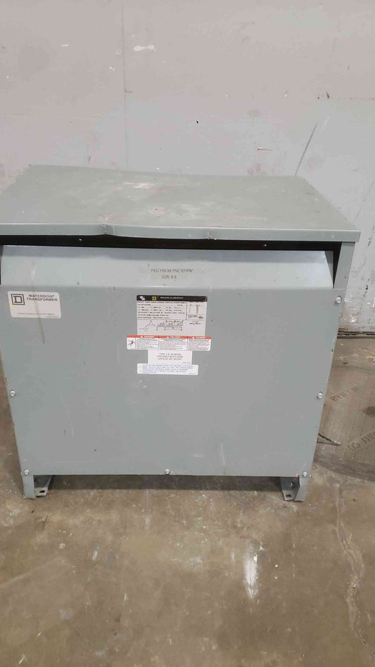 45KVA Square D 480v x 208Y/120 3PH Transformer 45T3HB (SKU: 111987)