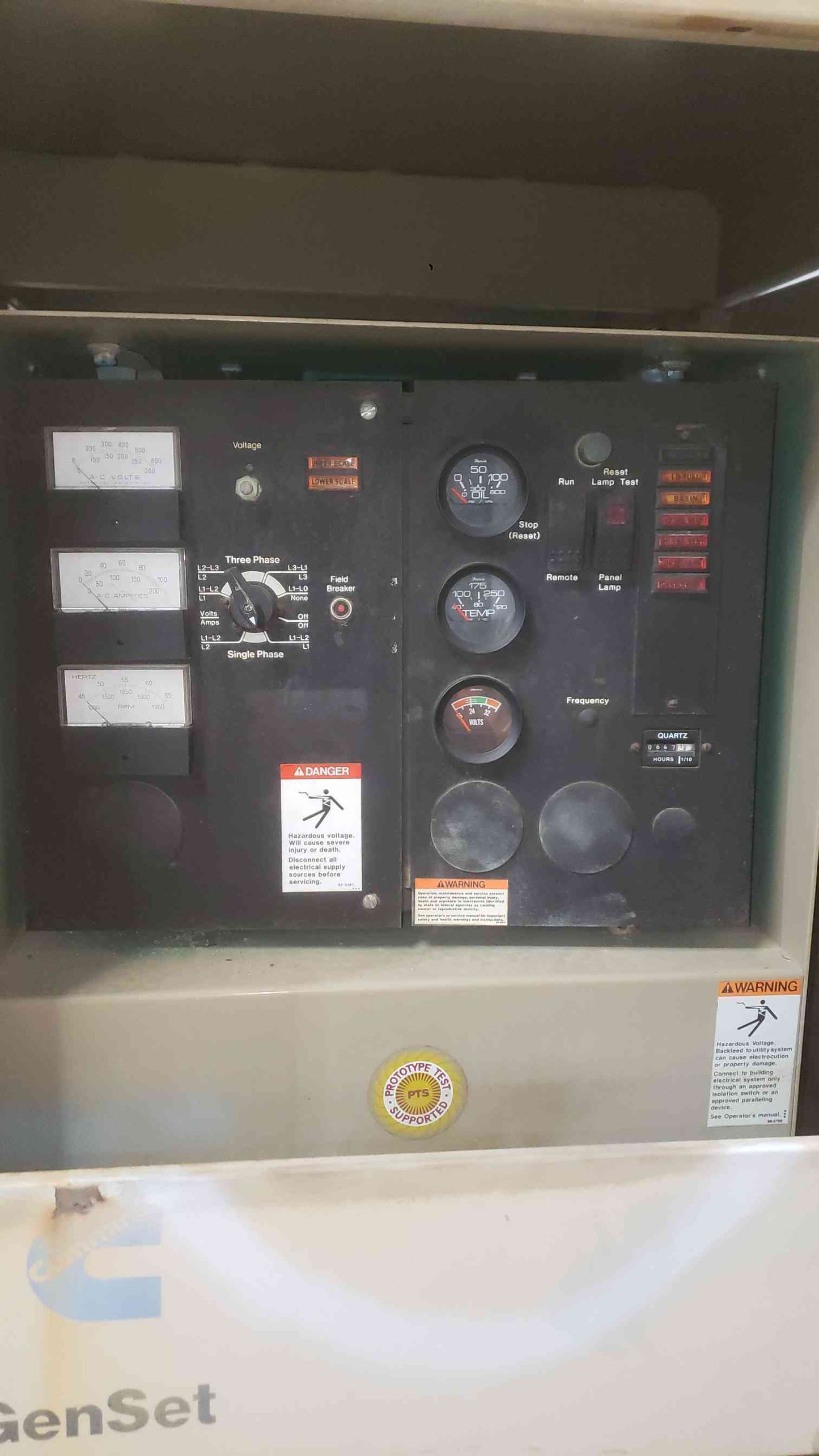 50KW Cummins 50DGCA 120/240 Multi-Phase Diesel 647.1 Hrs. (SKU: 112079)