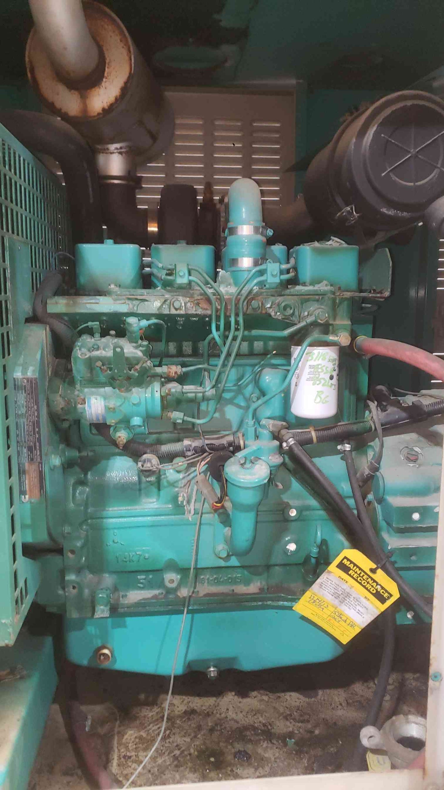 50KW Cummins 4BT 50DGCA 1&3PH Diesel 861 Hrs '97 (SKU: 112085)