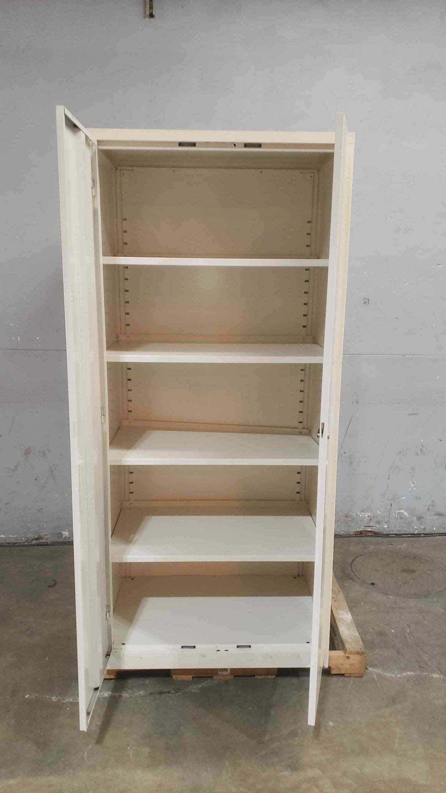 80" Tan Tall Five Tier Storage Cabinet Metal (SKU: 112113)