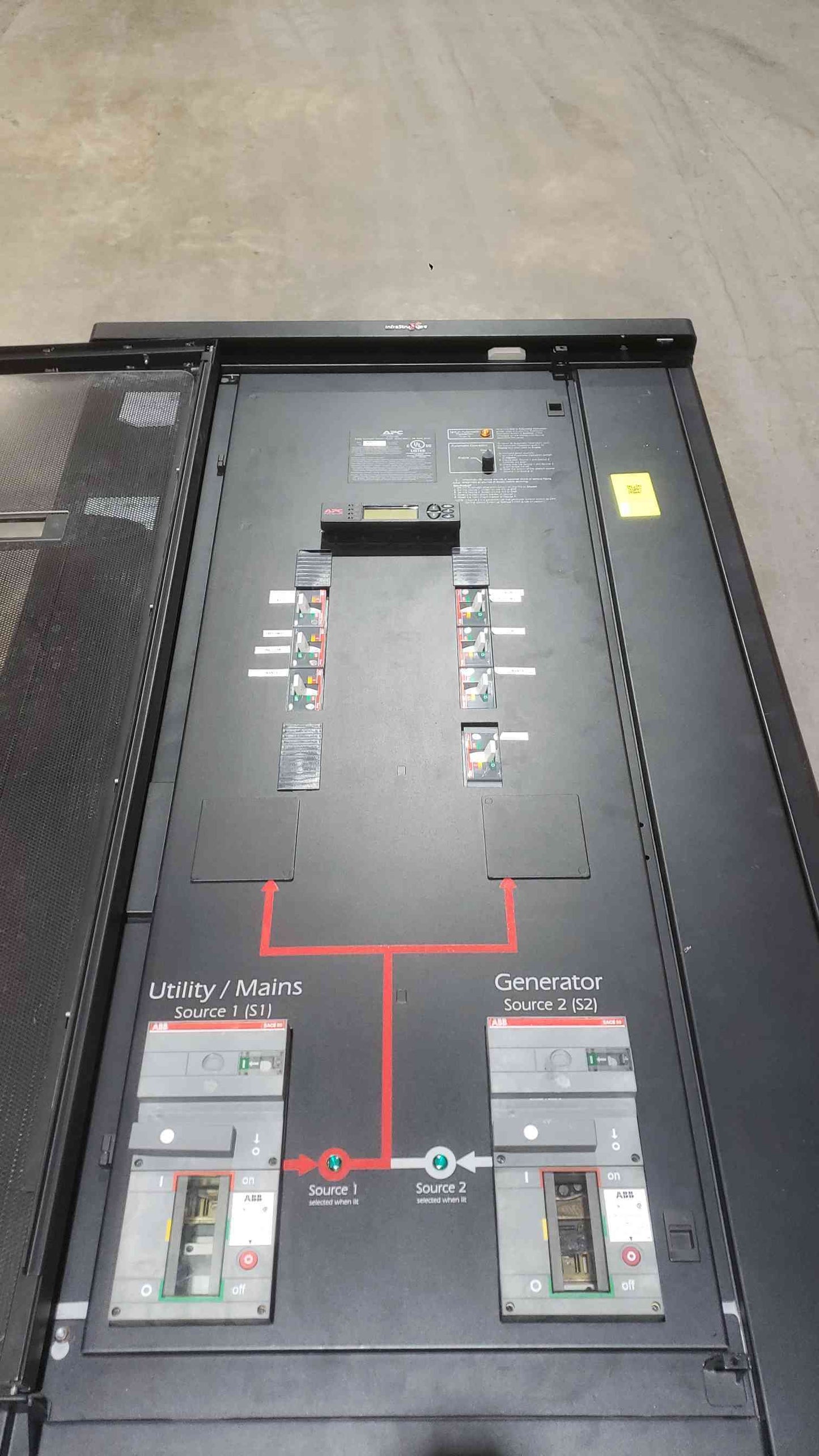 APC 400A 480V 3PH Automatic Transfer Switch ATS PGP400G Synchronized Contacts (SKU: 112155)