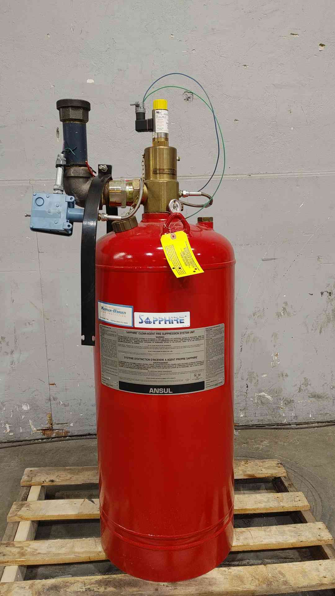 SAPPHIRE 213lbs Novec 1230 Clean Agent Fire Suppression Tank (SKU: 112149)