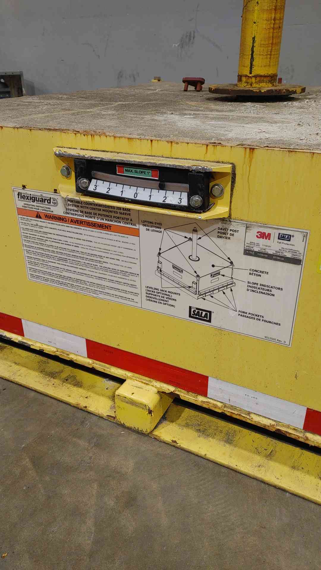 3M DBI-SALA FlexiGuard Jib Base Counterweight 8530565 / 5,000lb(2,268kg)(SKU: 112183)