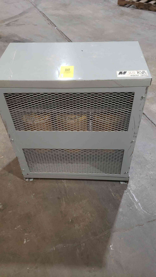75KVA MagneTek 480v x 208Y/120v Transformer 5H3-75BR-3C (SKU: 112179)