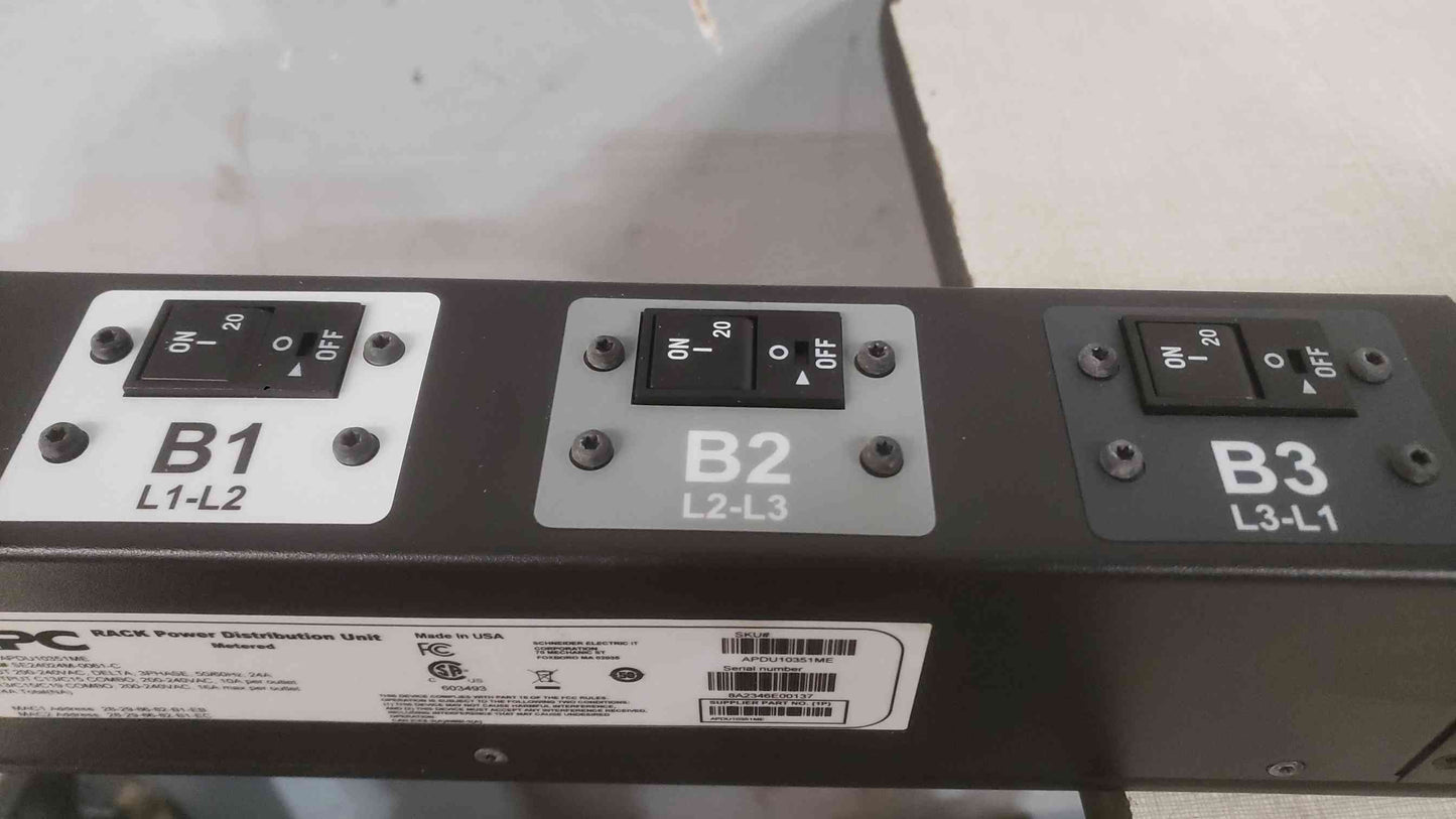 APC 42 Port 200-240VAC 3PH Metered Rack PDU SE24024M-0061-C APDU10351ME (SKU: 112229)