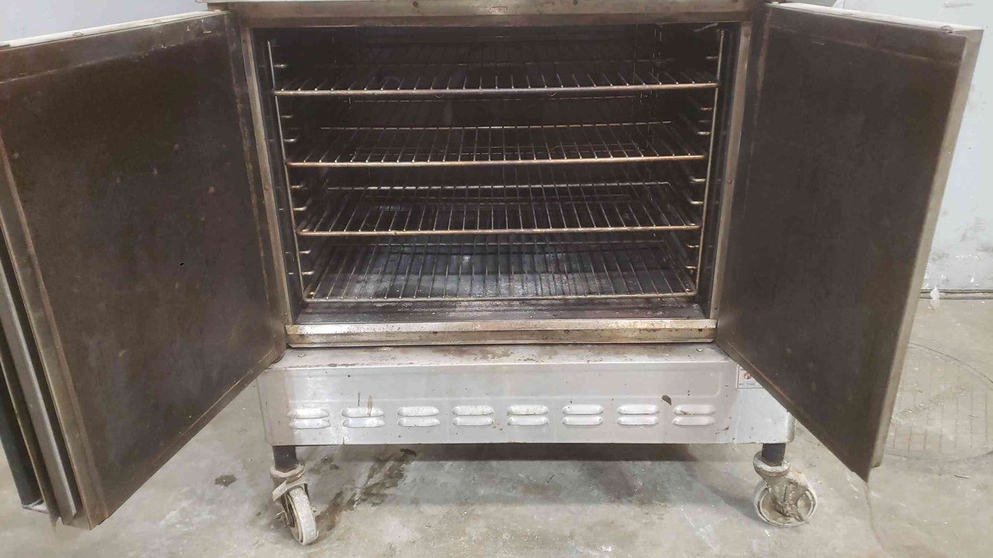 Blodgett DFG-100-3 Double Stack Natural Gas Convection Oven - Stainless Steel - Mobile (SKU: 112265)