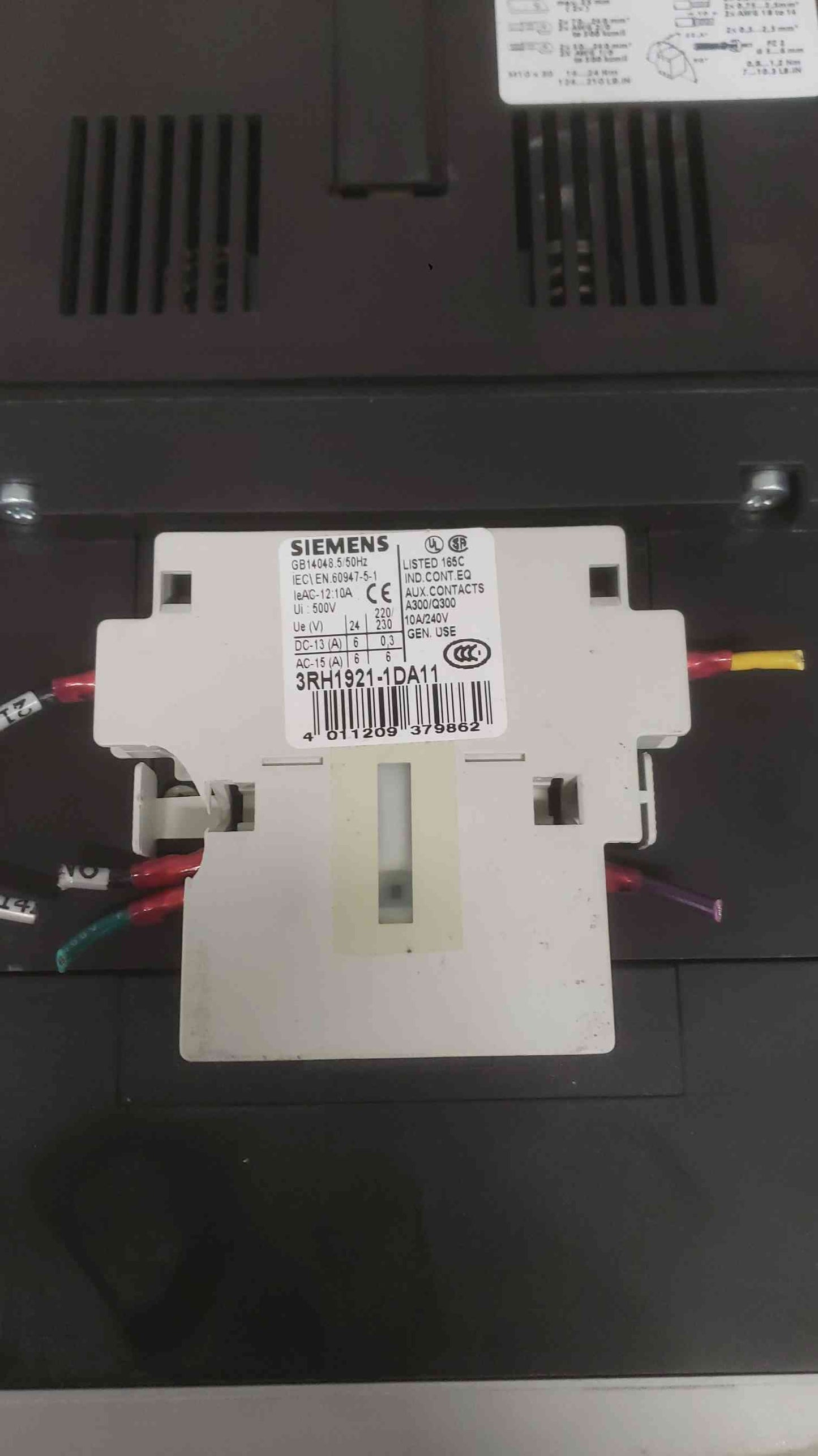 Siemens 400A 600VAC SIRIUS 3RT1075-6.6 Industrial Power Contractor (SKU: 112383)