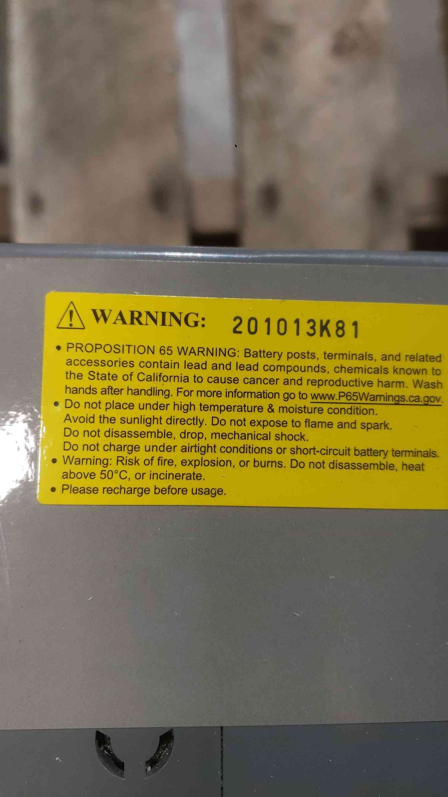 100A EATON 390W/Cell VRLA Battery PWHR12390W4FR (SKU: 112467)