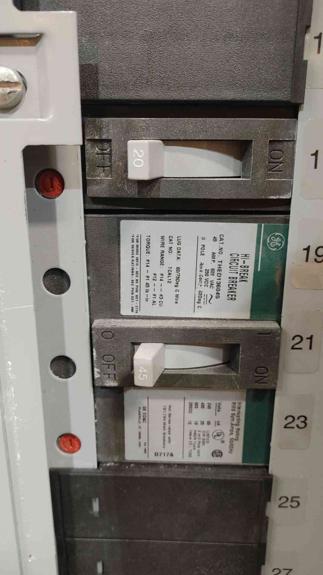 GE A-Series 600A 480/277V 3PH 3W Panelboard AF49S w/ Main (SKU: 112505)