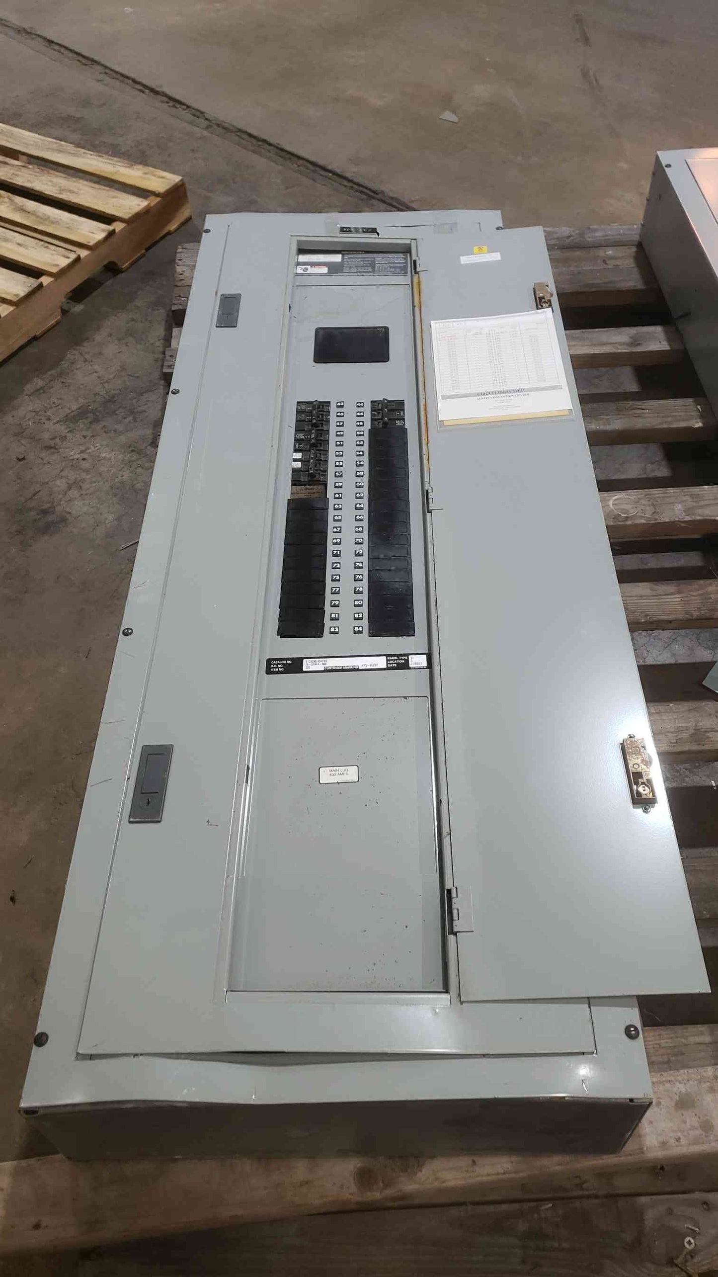 Siemens S1 400A 208Y/120V 3PH 4W COPPER BUS Panelboard 42/84-Circuit MLO (SKU: 112519)