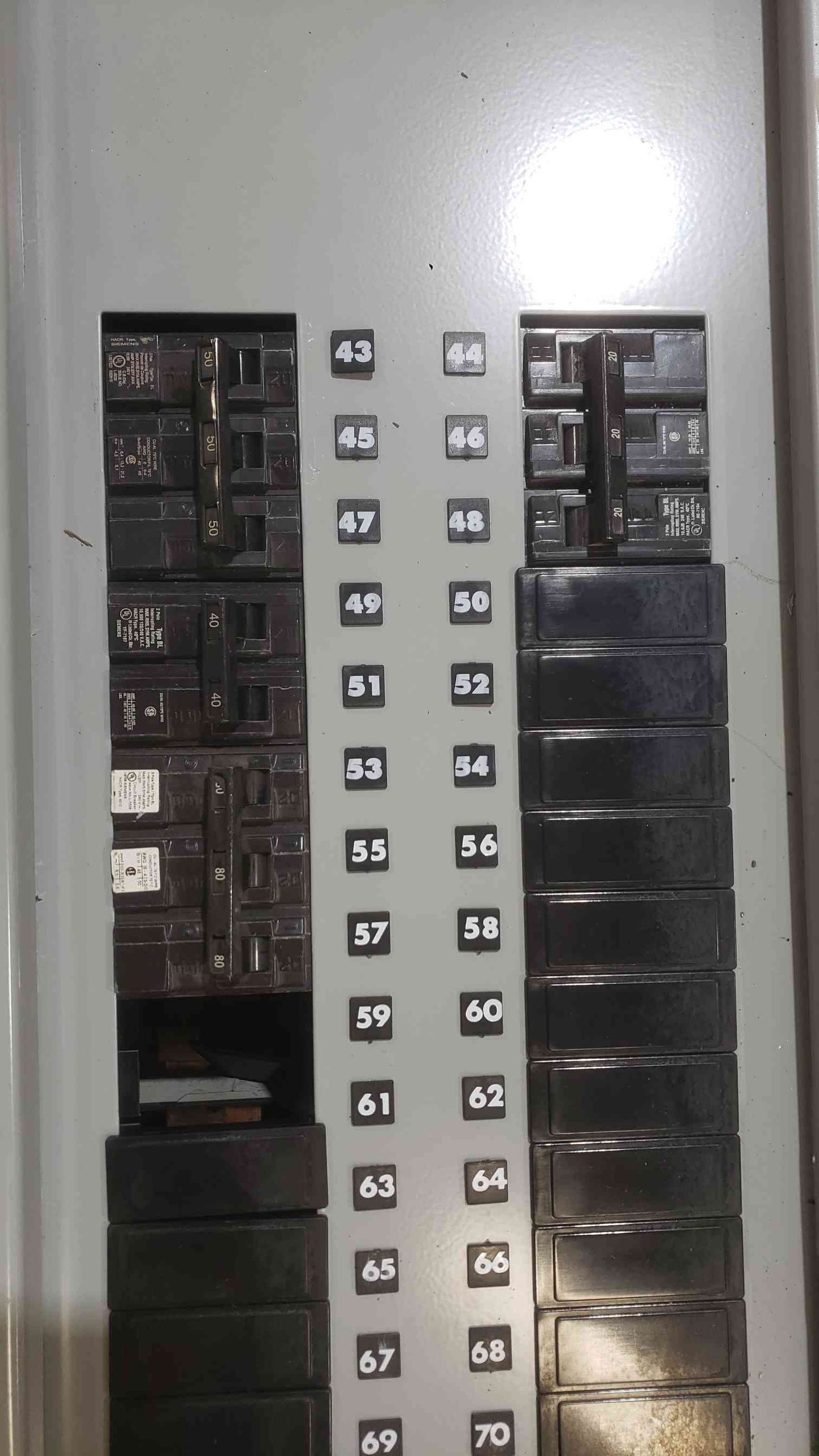 Siemens S1 400A 208Y/120V 3PH 4W COPPER BUS Panelboard 42/84-Circuit MLO (SKU: 112519)
