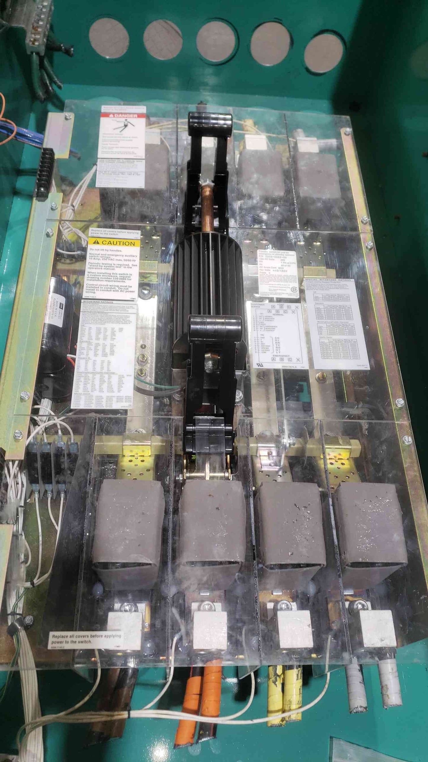 Cummins 800A 480V ATS Transfer Switch OTPCD 5935243 (SKU: 112551)