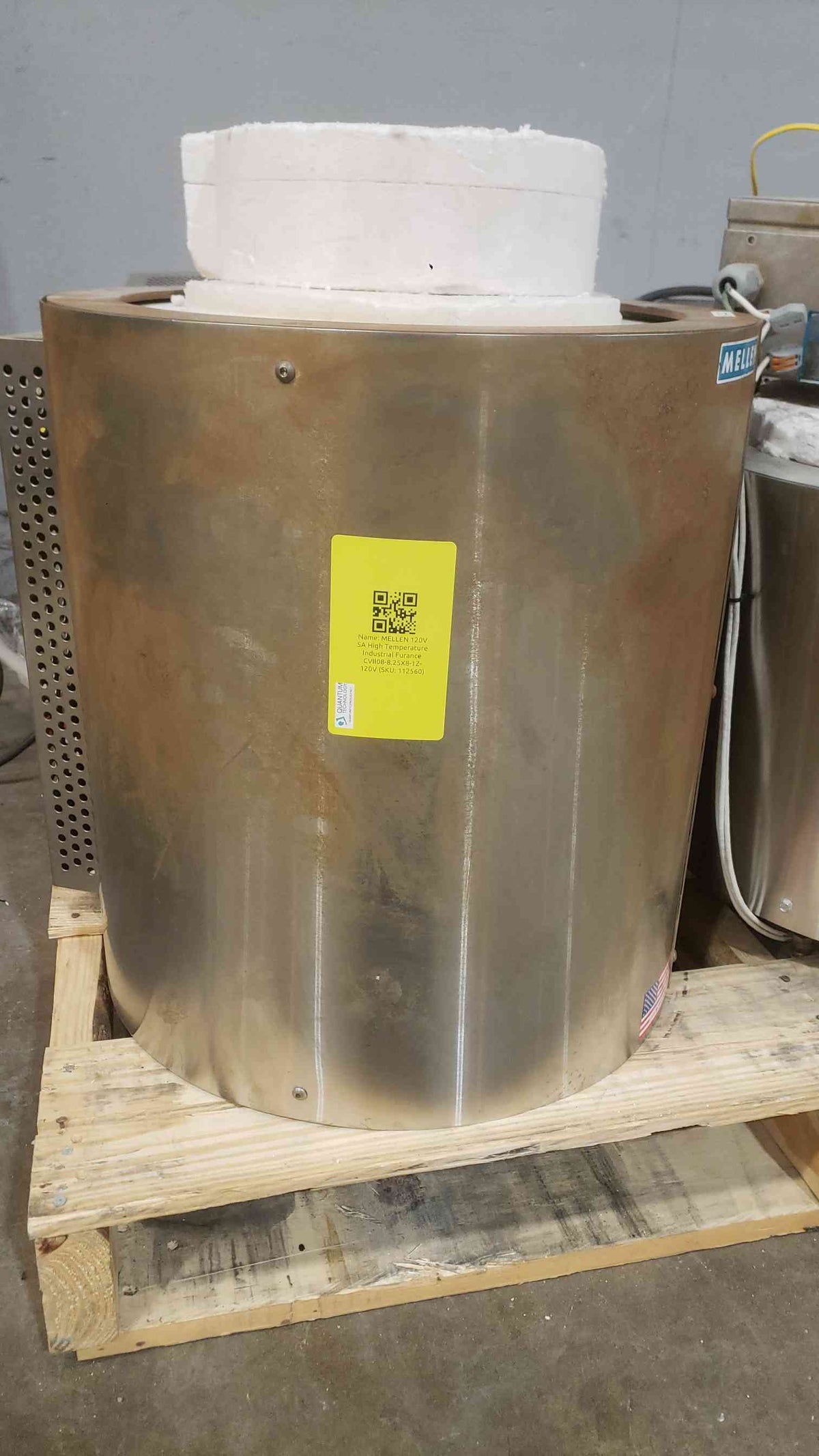 MELLEN 120V 5A High Temperature Industrial Furnace CVII08-8.25X8-1Z-120V (SKU: 112560)