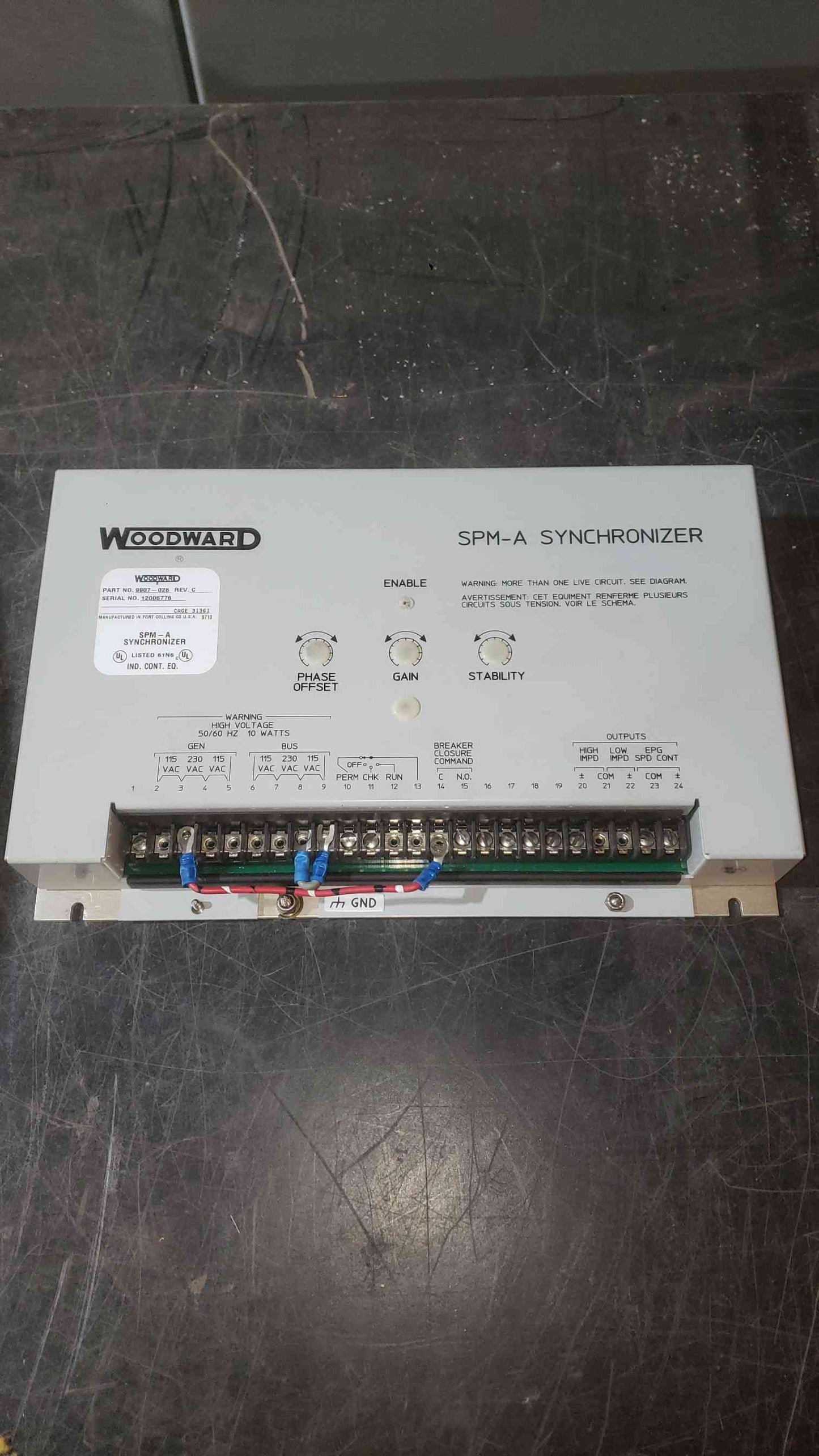 Woodward SPM-A Synchronizer 9907-028 (SKU: 112625)