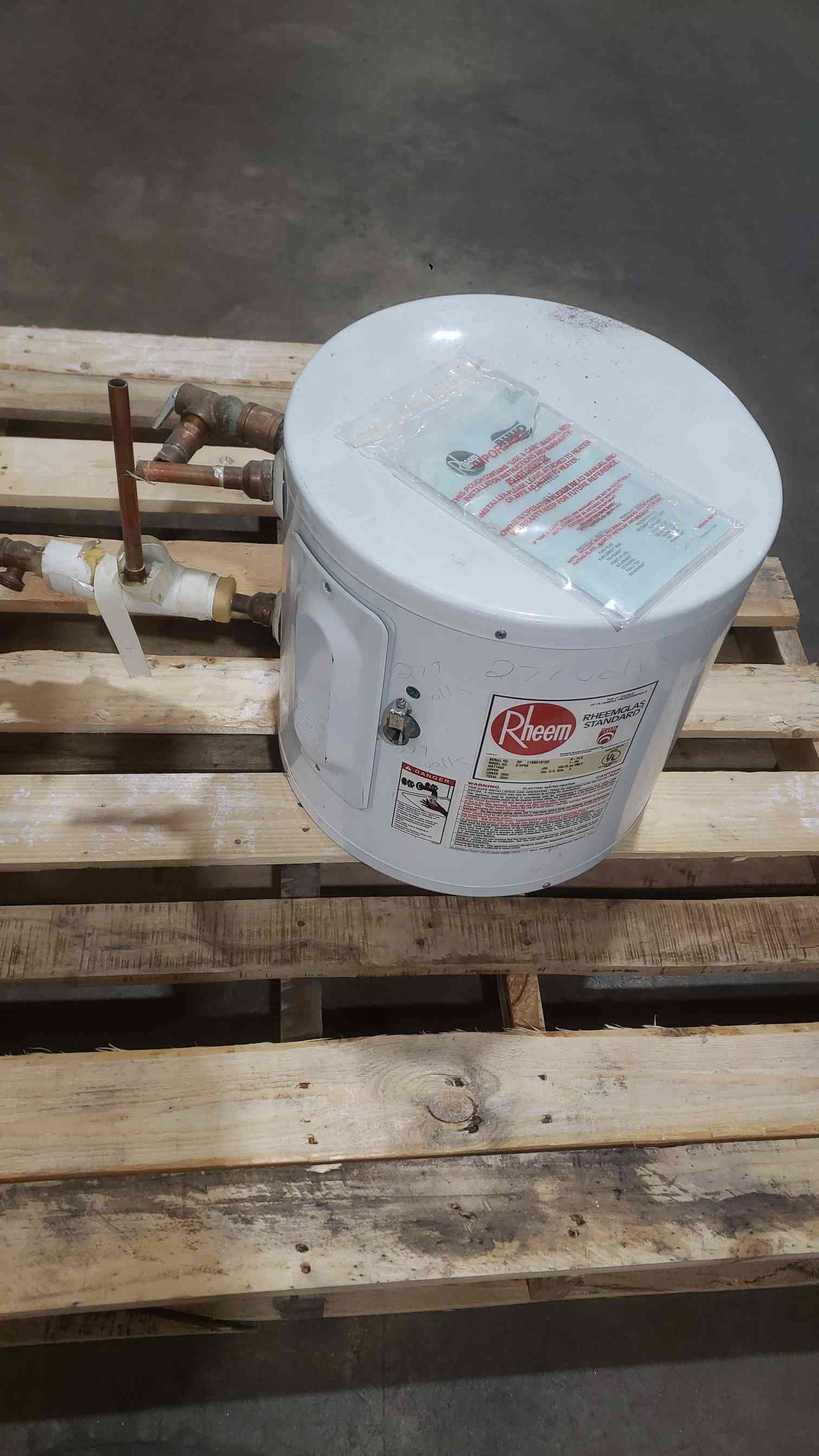 Rheem 6 GAL. 120VAC 1PH Electric Water Heater 81VP6S (SKU: 112689)